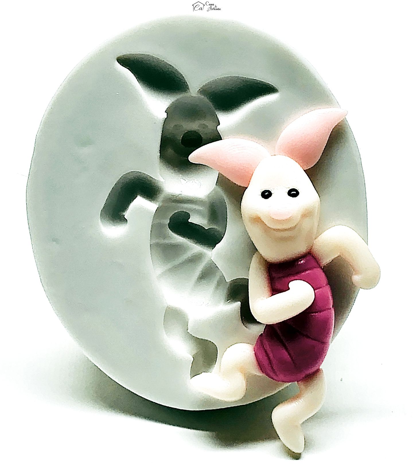 Molde de silicone - Urso Pooh - Leitao - Medio - P990