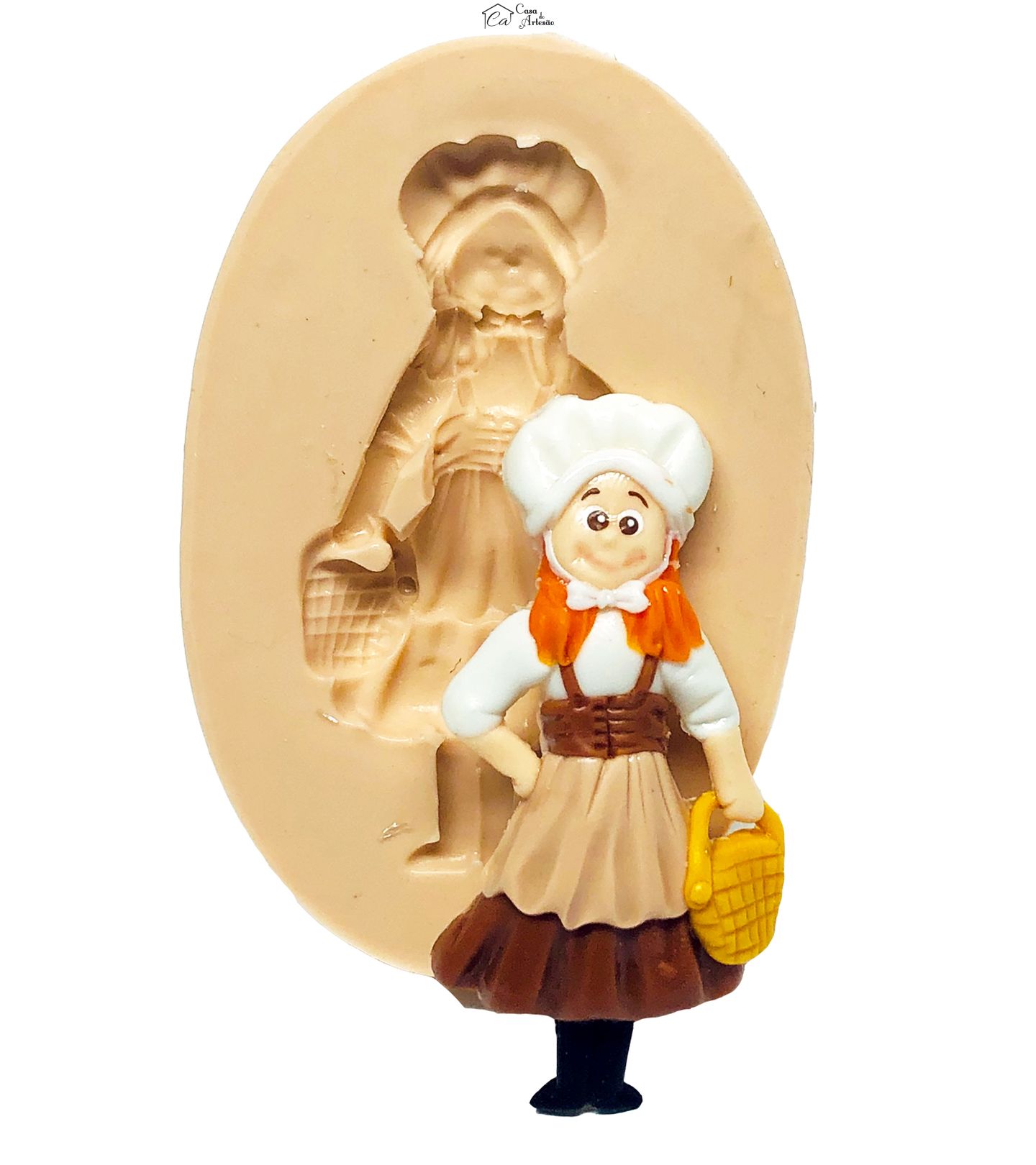 Molde de silicone - Camponesa - Pequena - P723