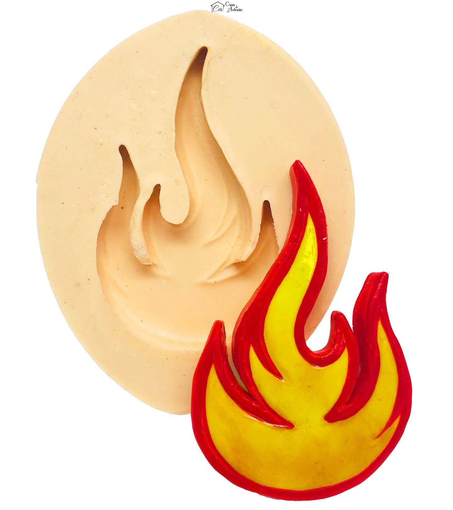 Molde de silicone - Hot Wheels - Fogo - Grande - P.469