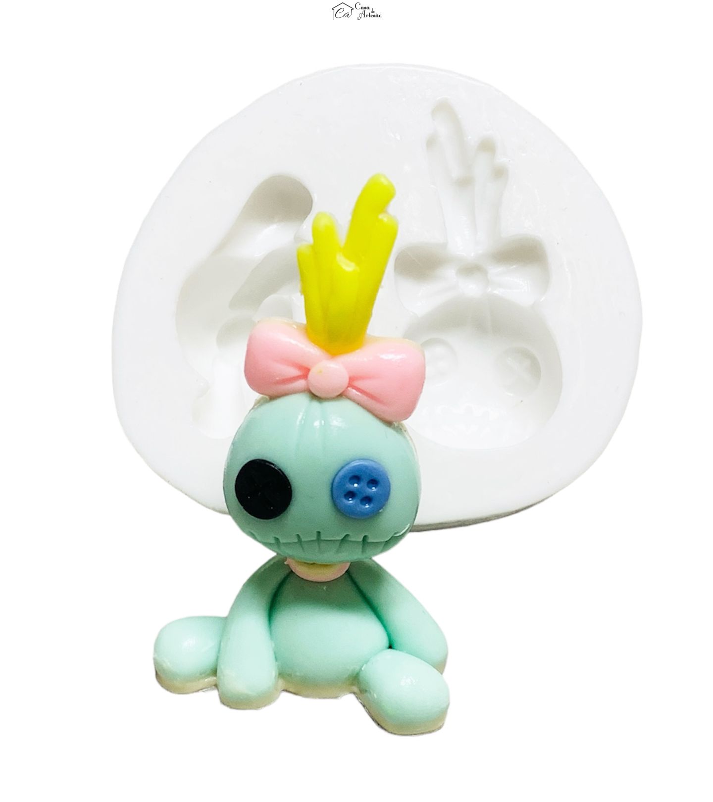 Molde de silicone - Lilo & Stitch - Scrump 3D - Grande - P1242