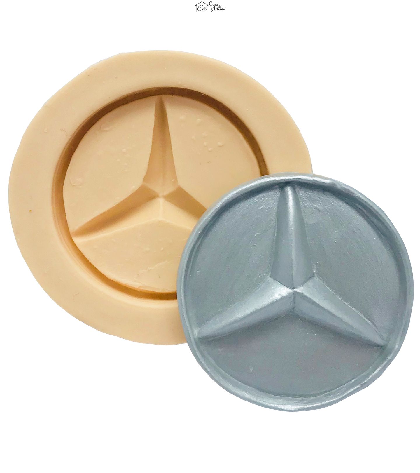 Molde de silicone - Mercedez Benz - Logo Medio - P457