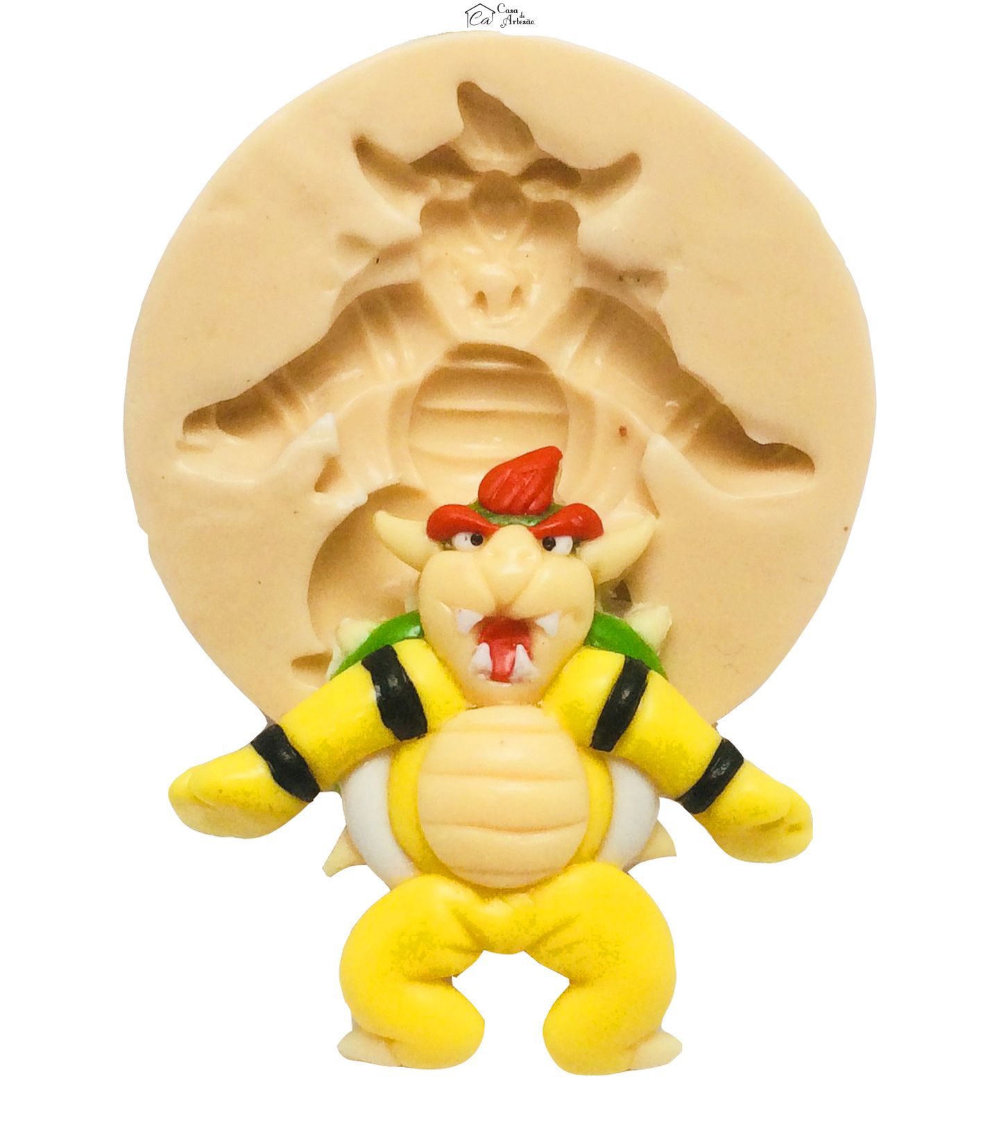 Molde de silicone - Super Mario Bros. - Bowser Medio - P205