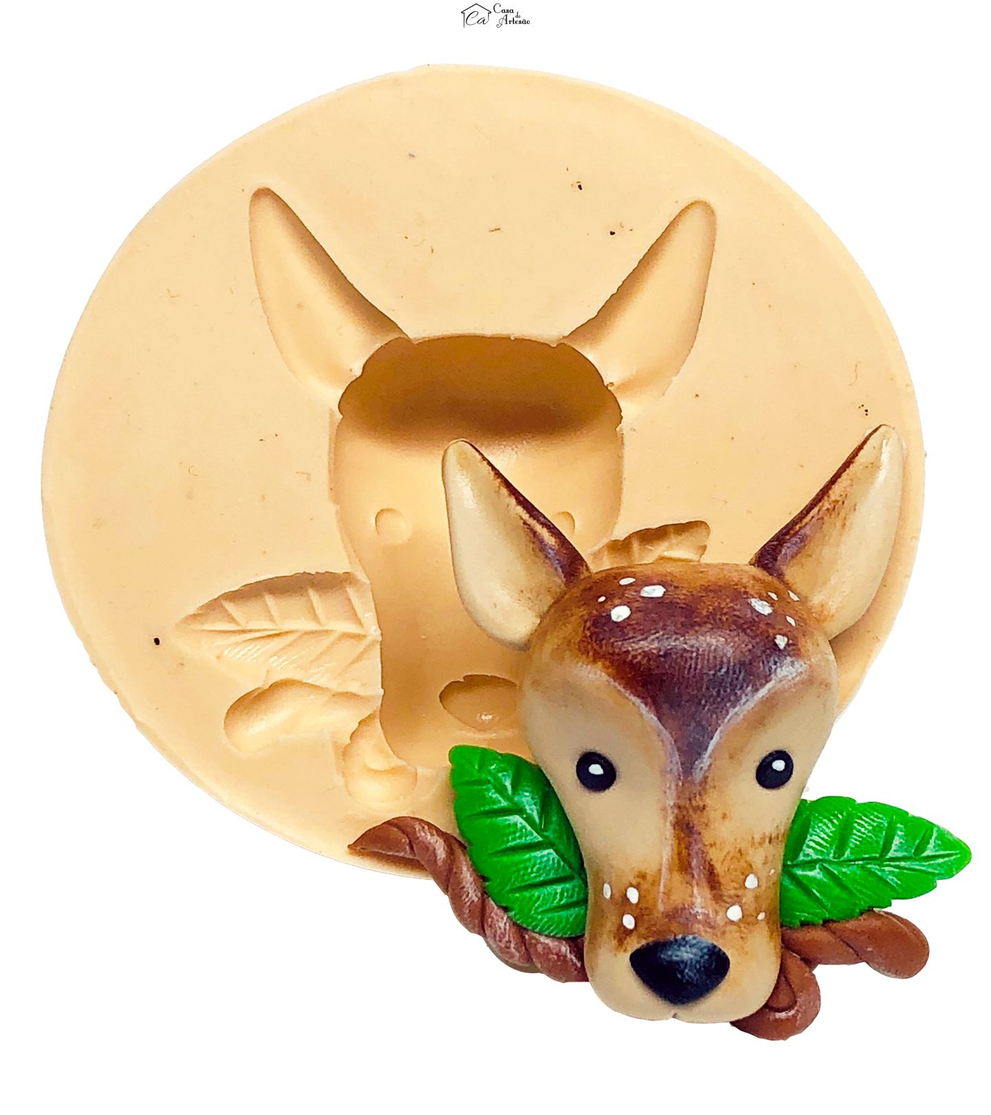 Molde de silicone - Rosto Veado - Grande - P673