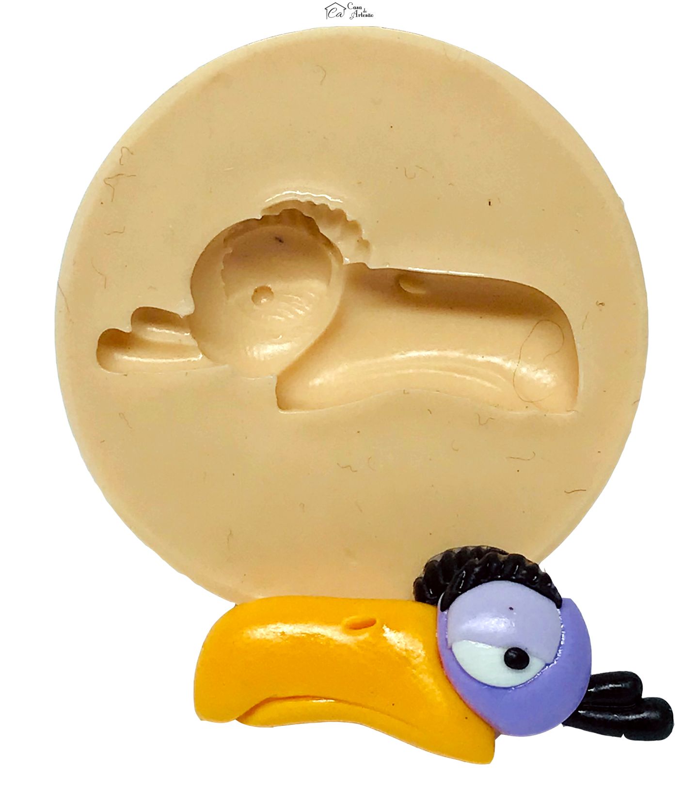 Molde de silicone - Rei Leão - Rosto Zazu - Pequeno - P636