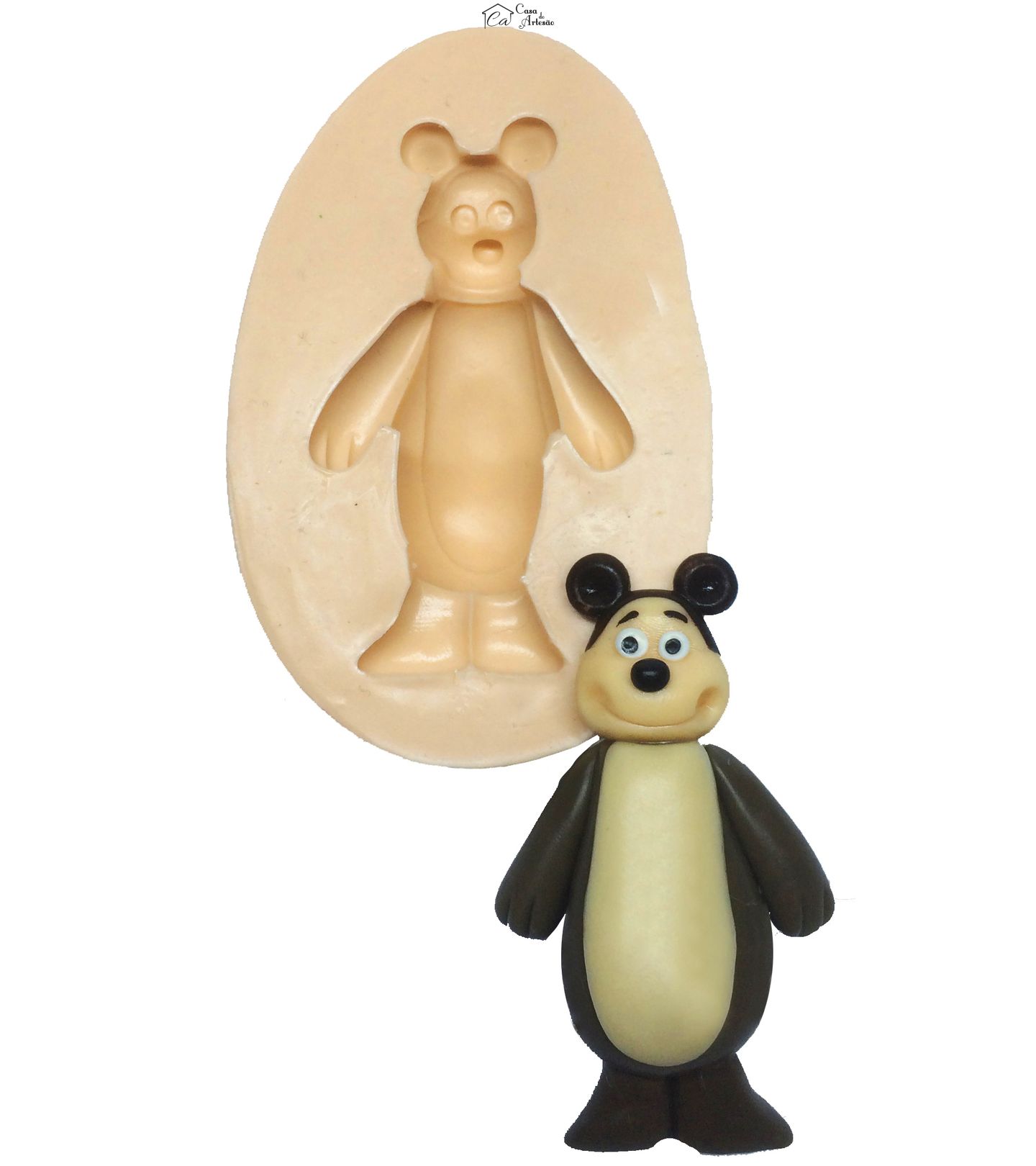 Molde de silicone - Masha e o Urso - Urso Grande - Mod.04 - P245