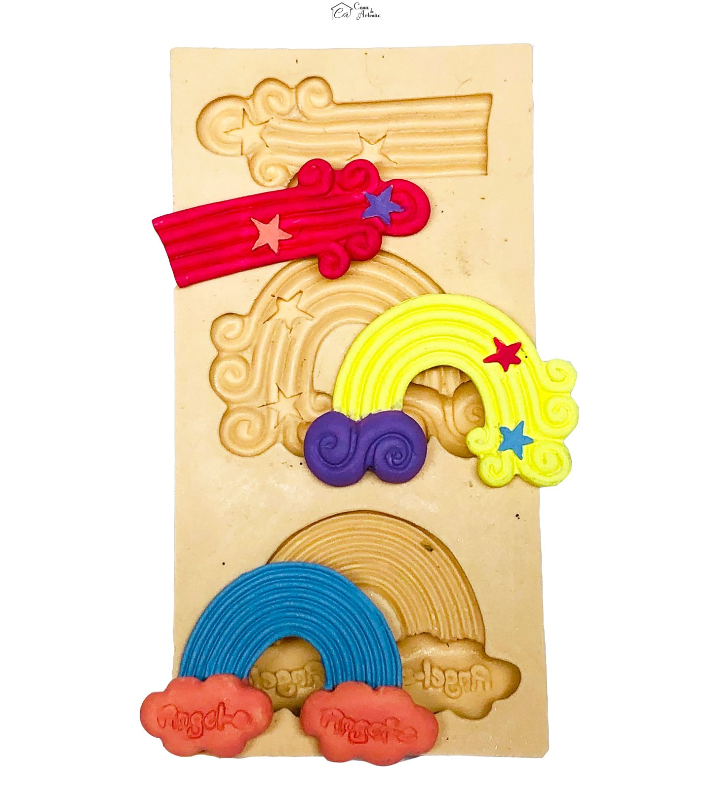 Molde de silicone - Nuvem - 03 Tipos - P688