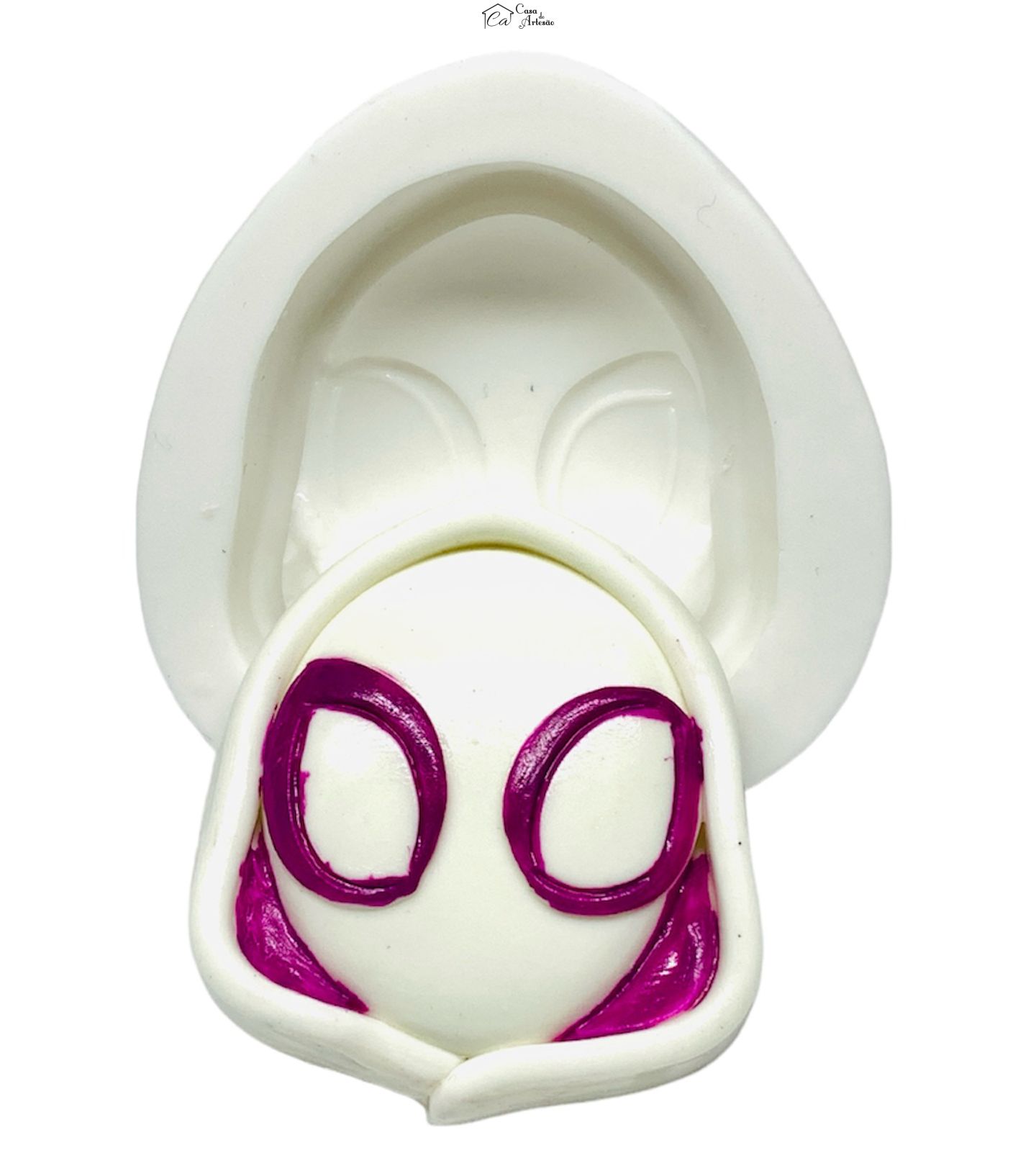Molde de silicone - Homem Aranha - Rosto Gwen Stacy - Grande - P1234