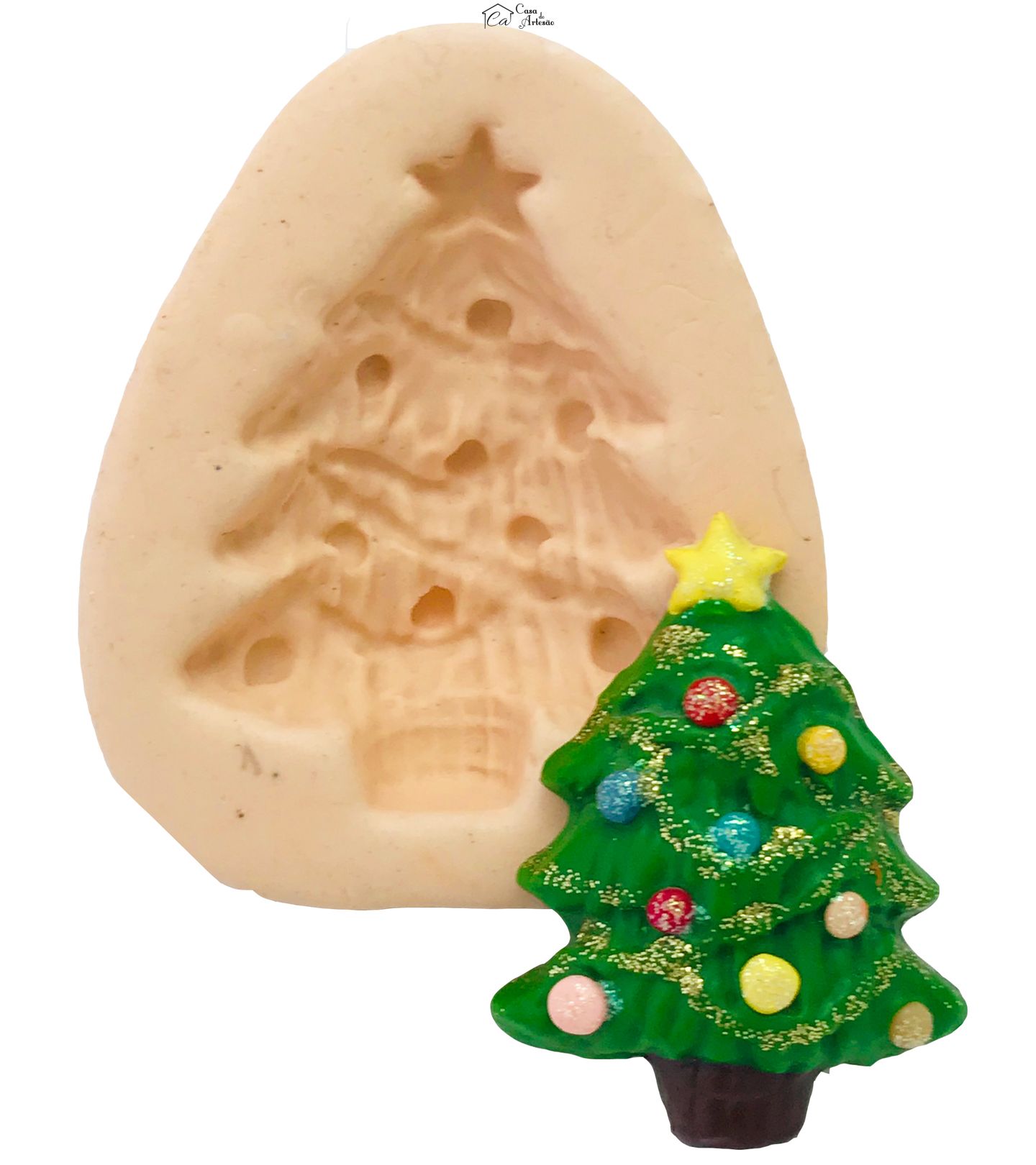 Molde de silicone - Arvore de Natal III - P08