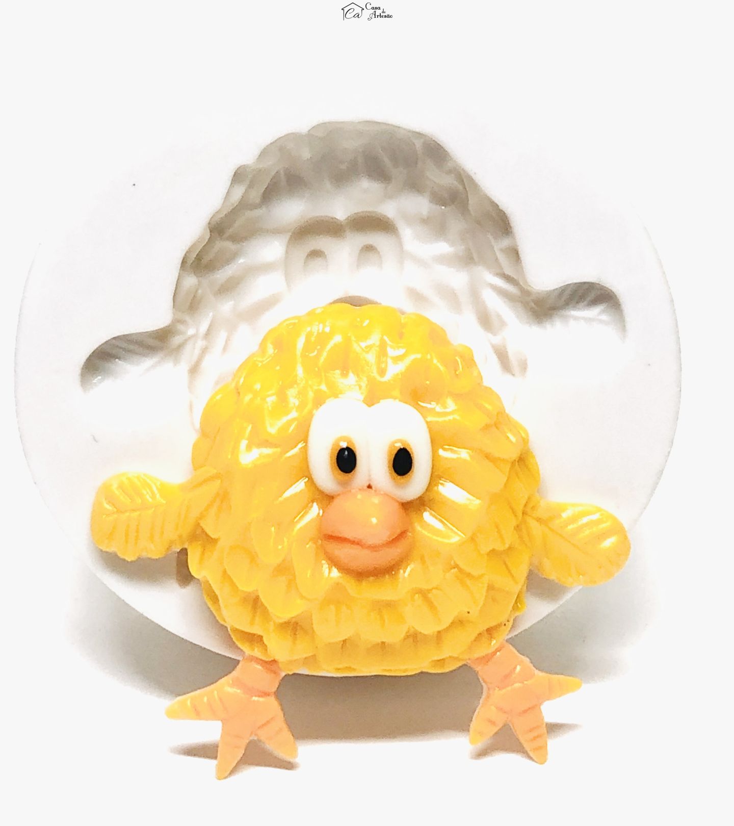 Molde de silicone - A Fazenda do Zenon - Pintinho - Grande - P1070