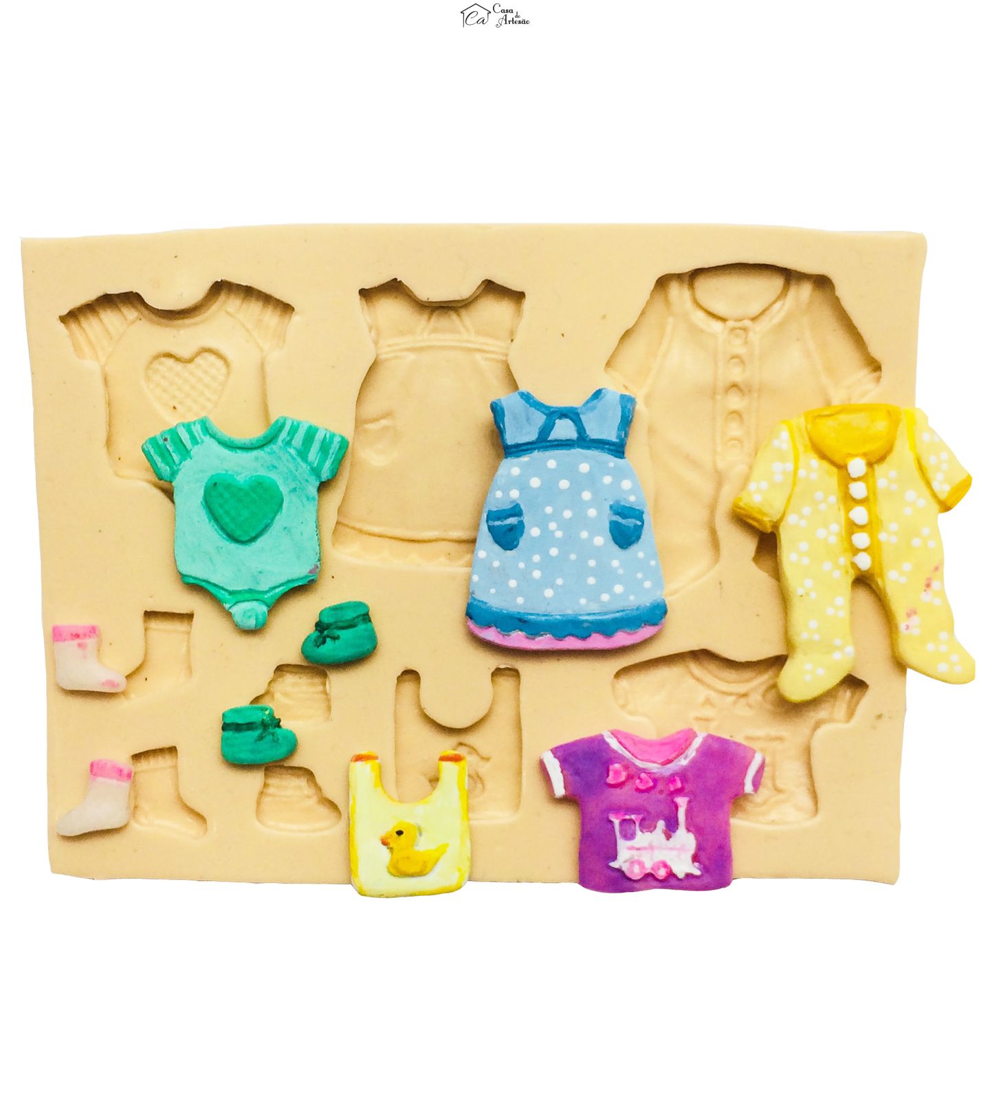 Molde de silicone - Roupas Infantis - P162