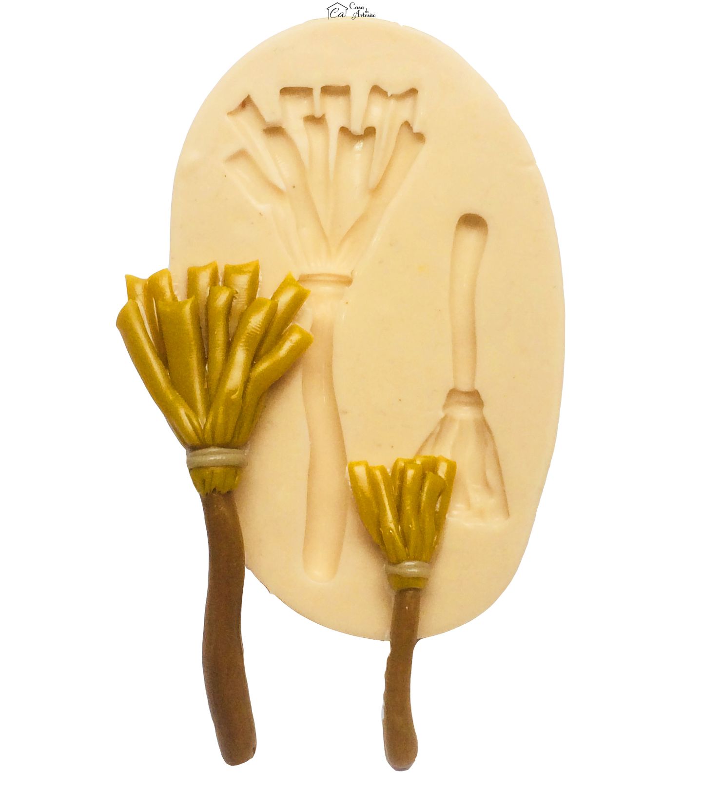 Molde de silicone - Vassoura - P206