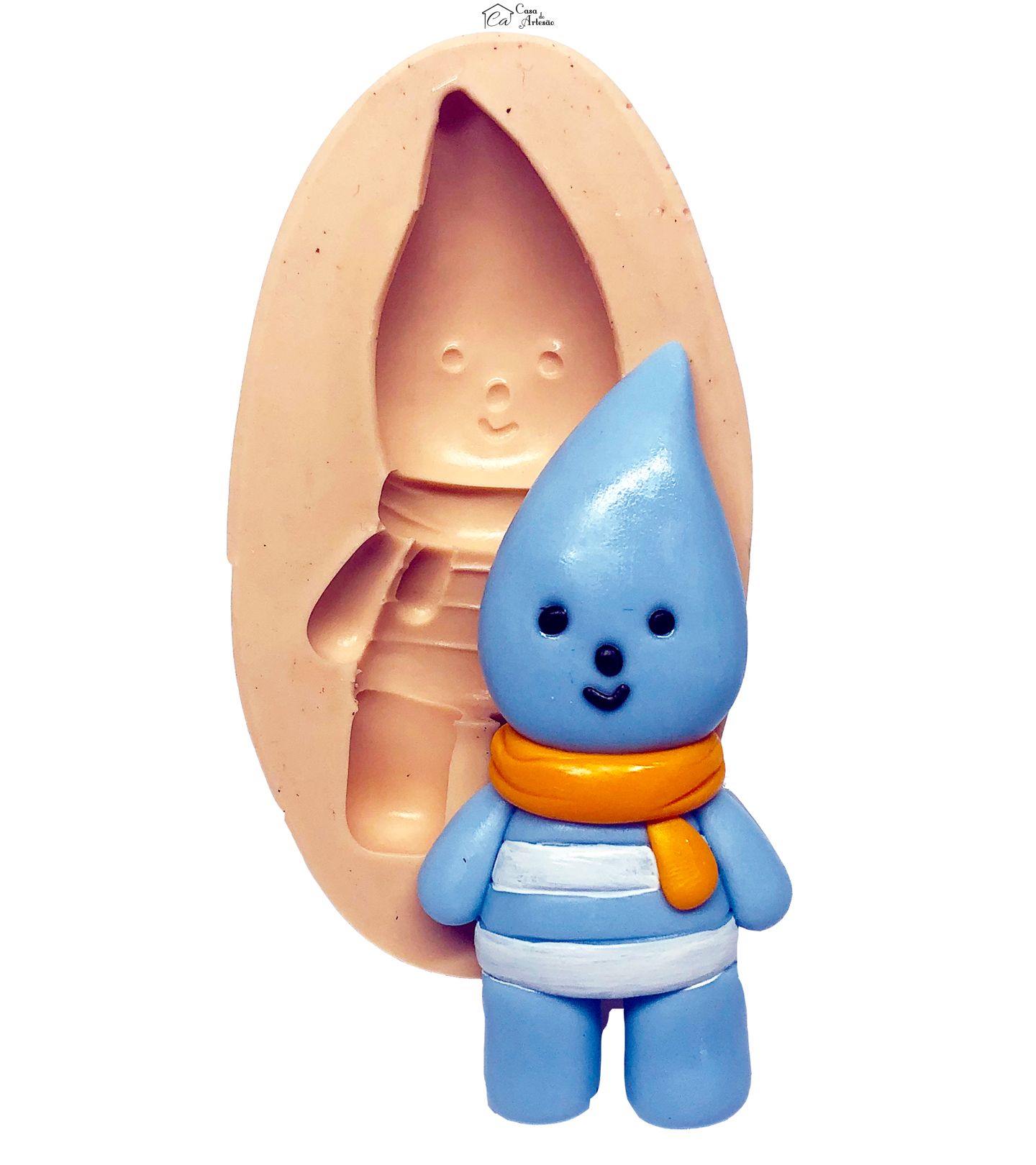 Molde de silicone - Cloud Doll - Gota - Grande - P737