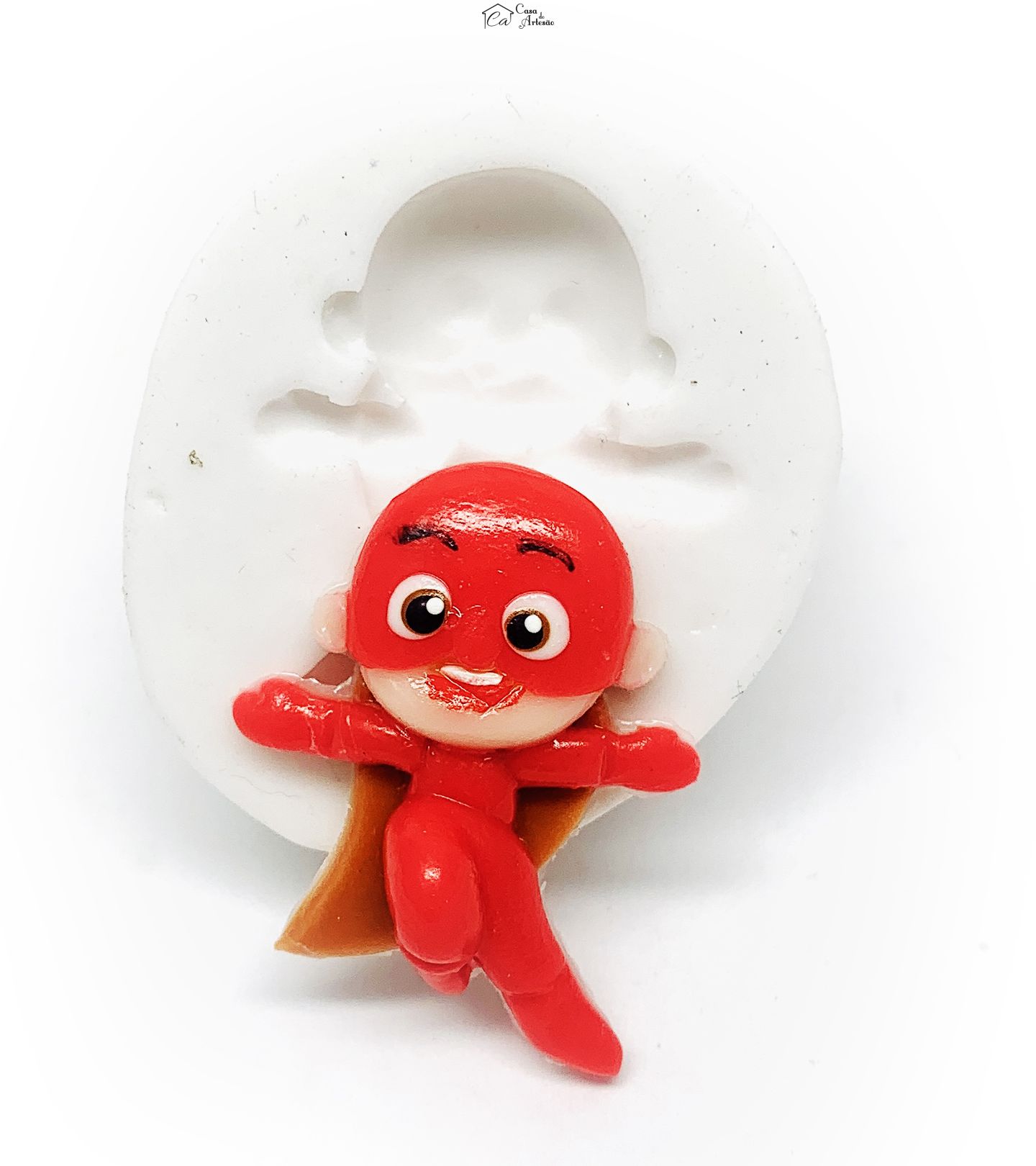 Molde de silicone - Os Aventureiros - Aventureiro Vermelho - Pequeno - P1207