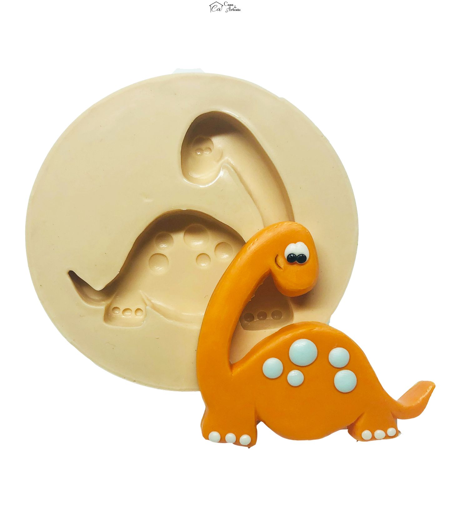 Molde de silicone - Dinossauro Baby - Mod.03 - Grande - P724