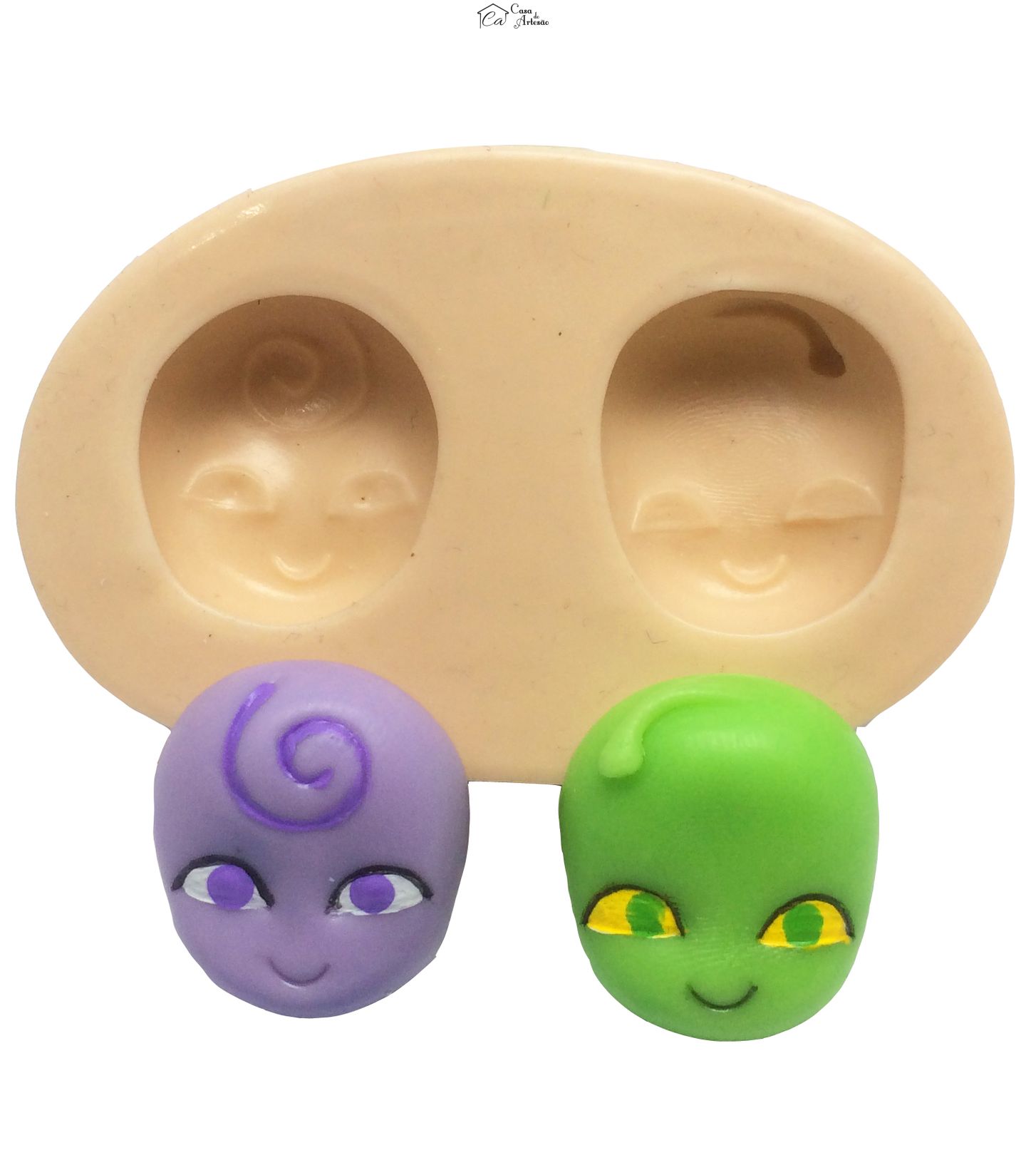 Molde de silicone - Ladybug - Rosto Nooro e Wayzz Medio -  P 176