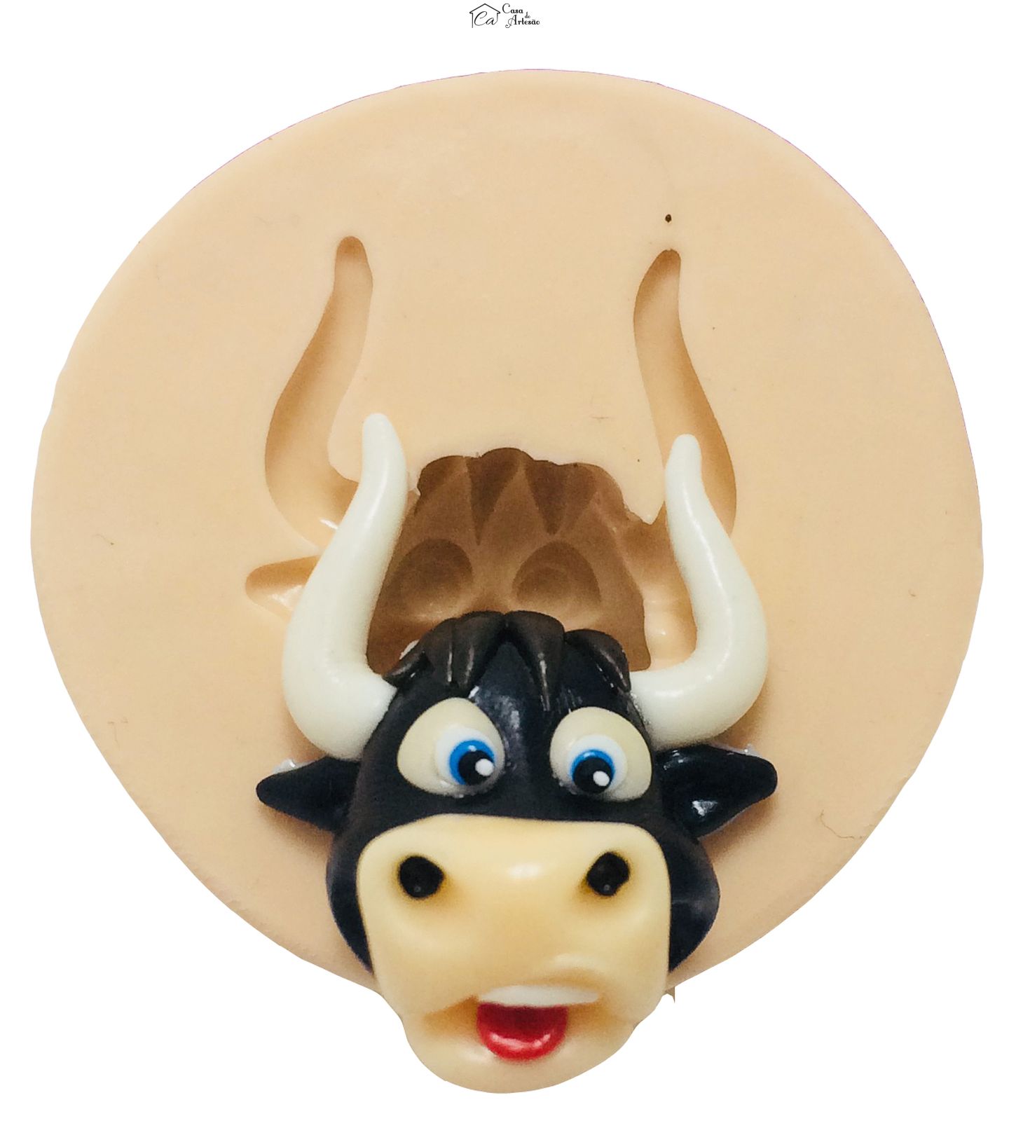Molde de silicone - Touro Ferdinando - Rosto Touro Pequeno - P404