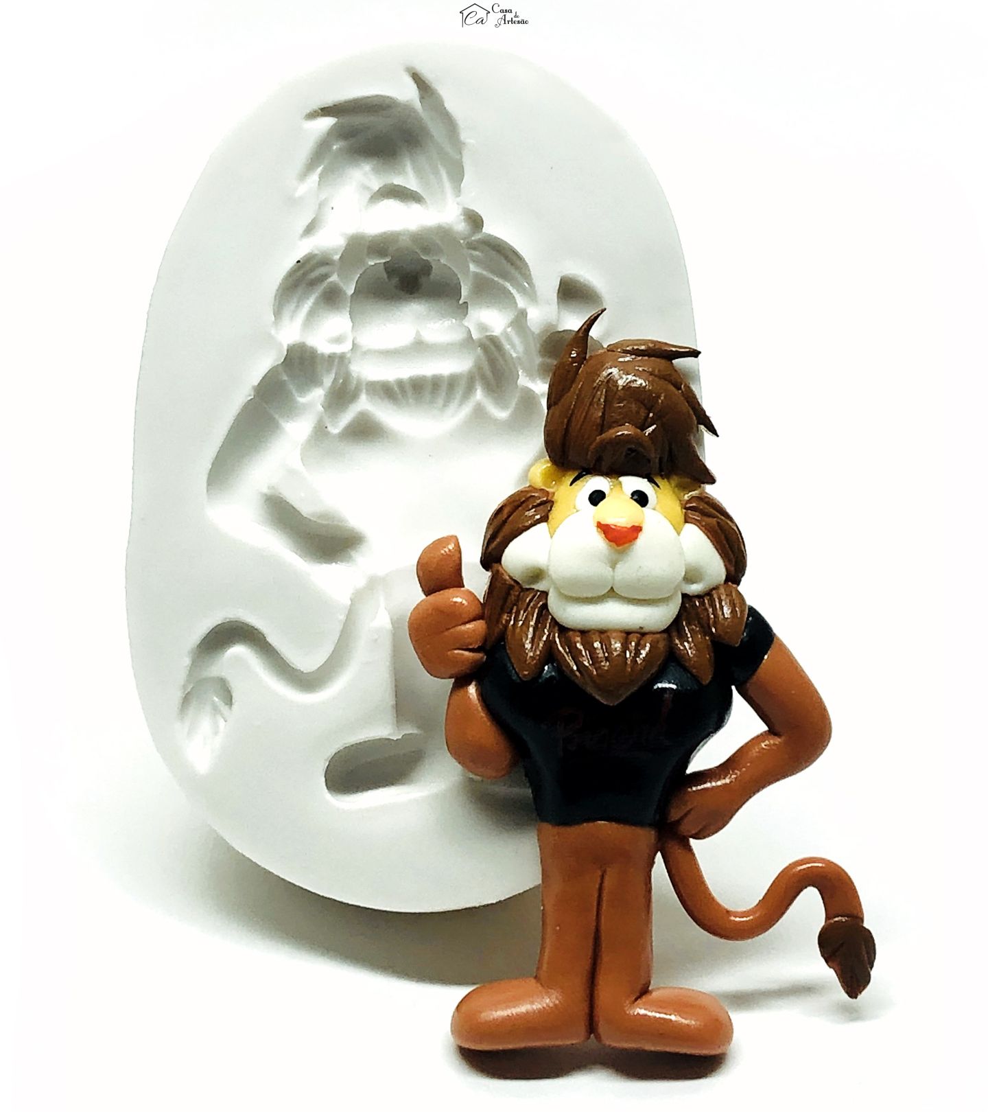 Molde de silicone - Proerd - Leao - Pequeno - P992