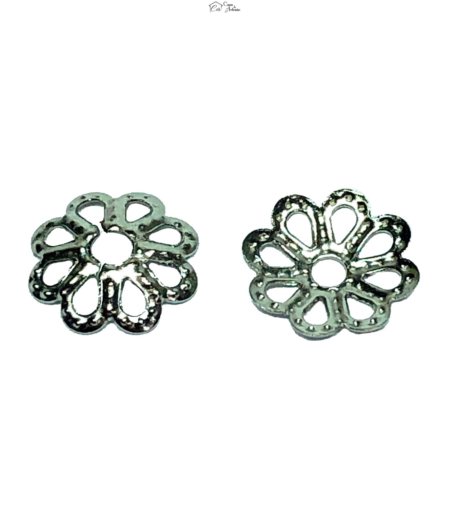 Garra p/ Cabelo Noiva - Tulipa 8 Pontas - Trab. - 30 pç