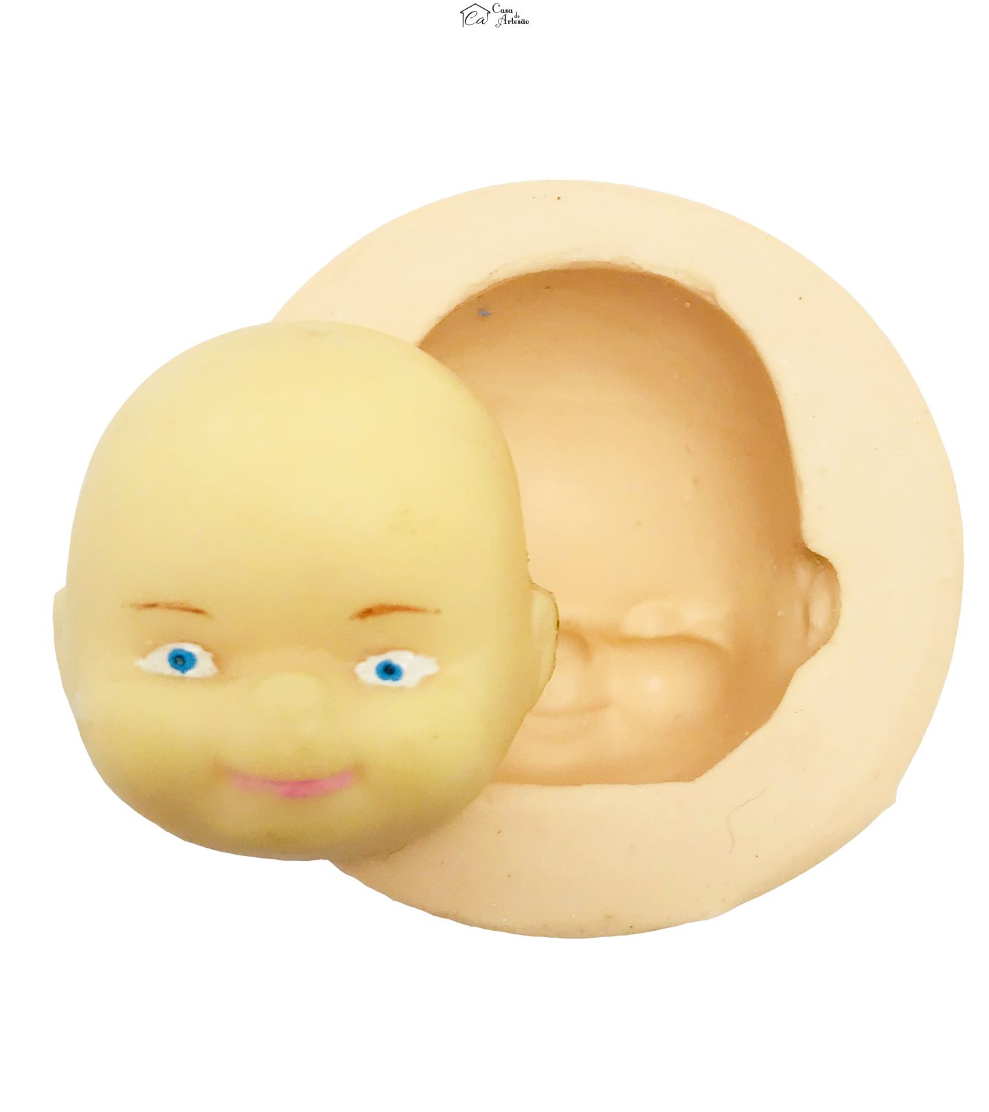 Molde de silicone - Rosto Bochechudo