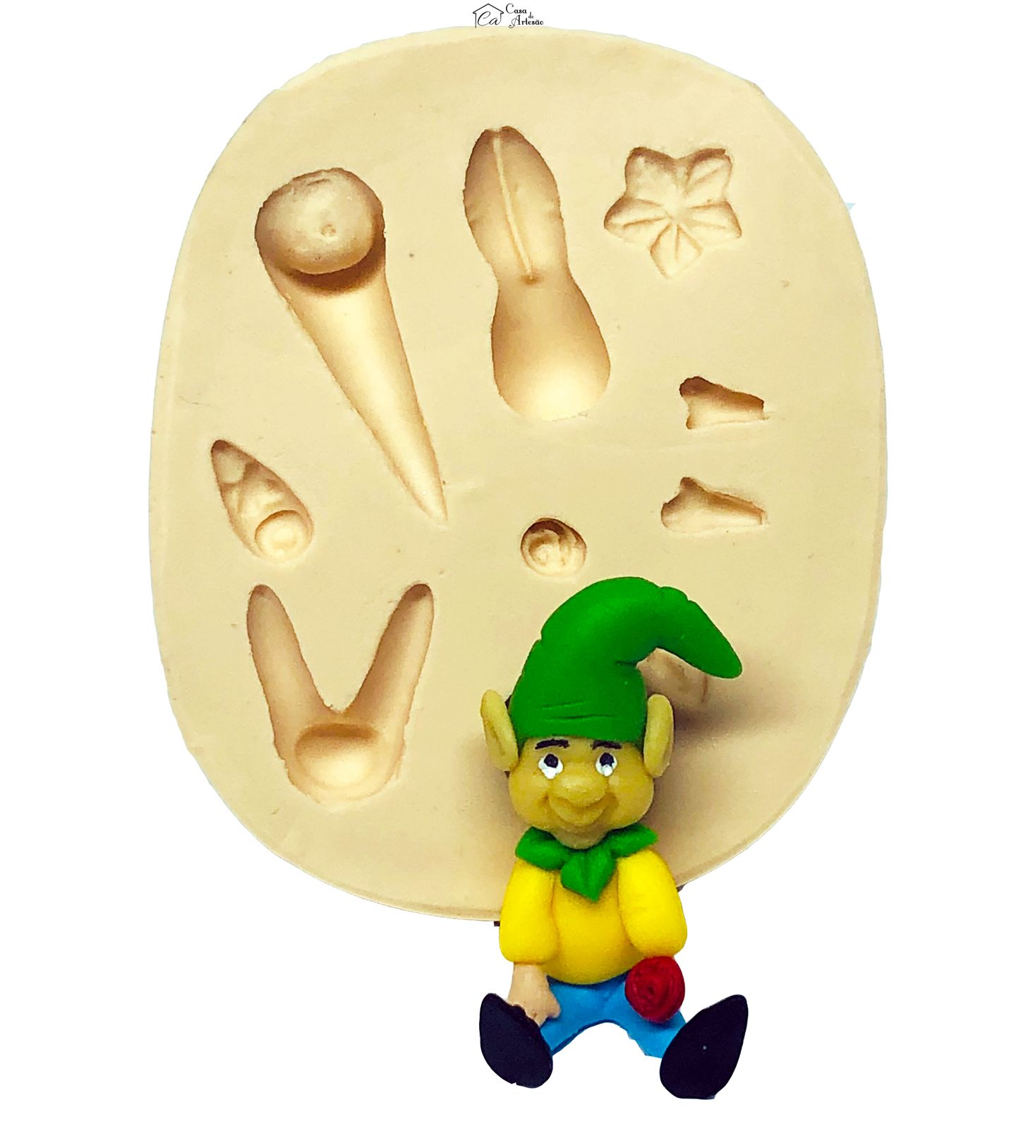 Molde de silicone - Gnomo Pequeno