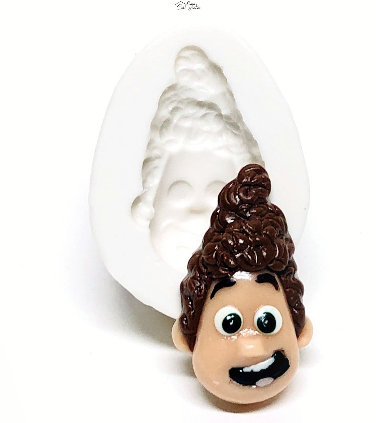 Molde de silicone - Luca - Rosto Alberto - Pequeno - P1089