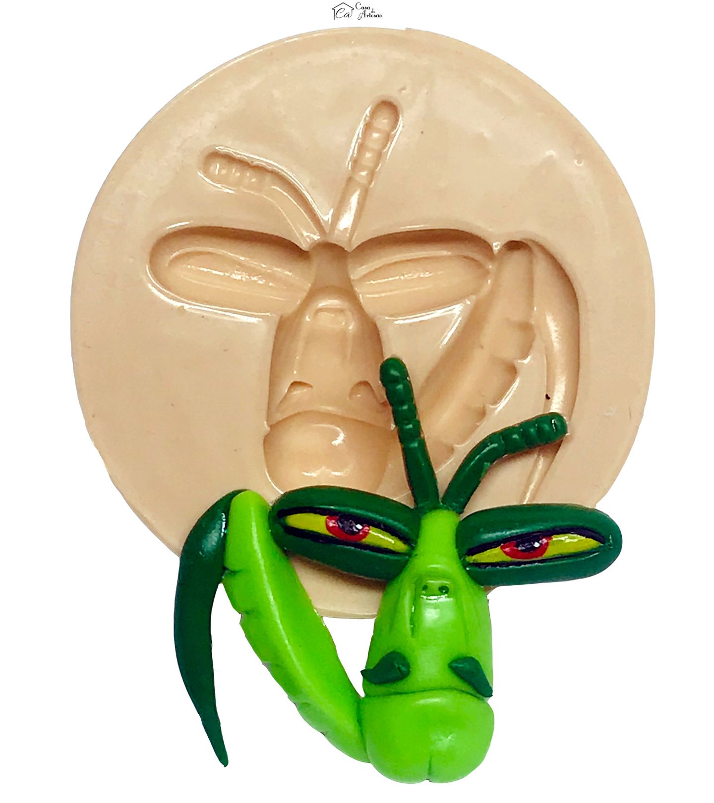 Molde de silicone - Kung Fu Panda - Rosto Mestre Louva Deus - Grande - P602