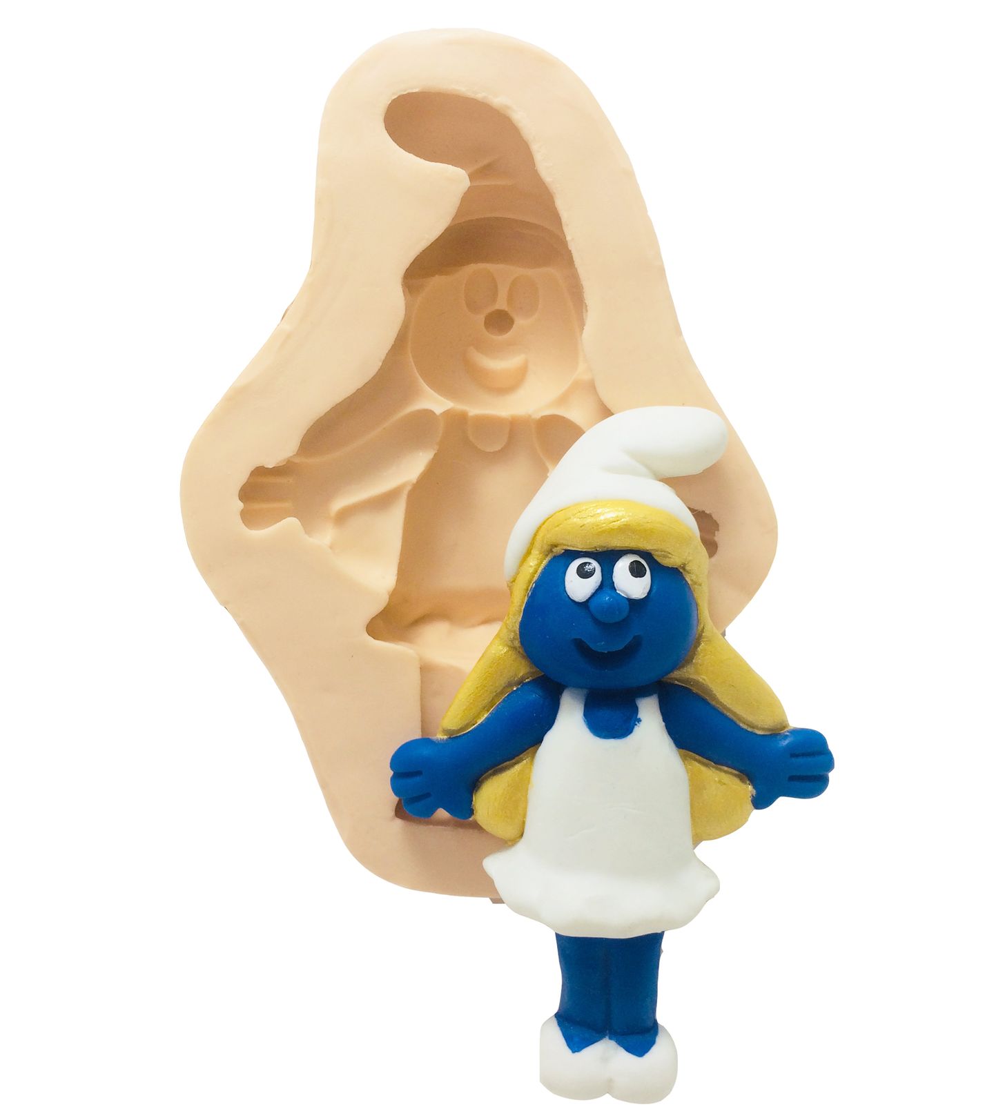 Molde de silicone - Smurf - Smurfete - P127