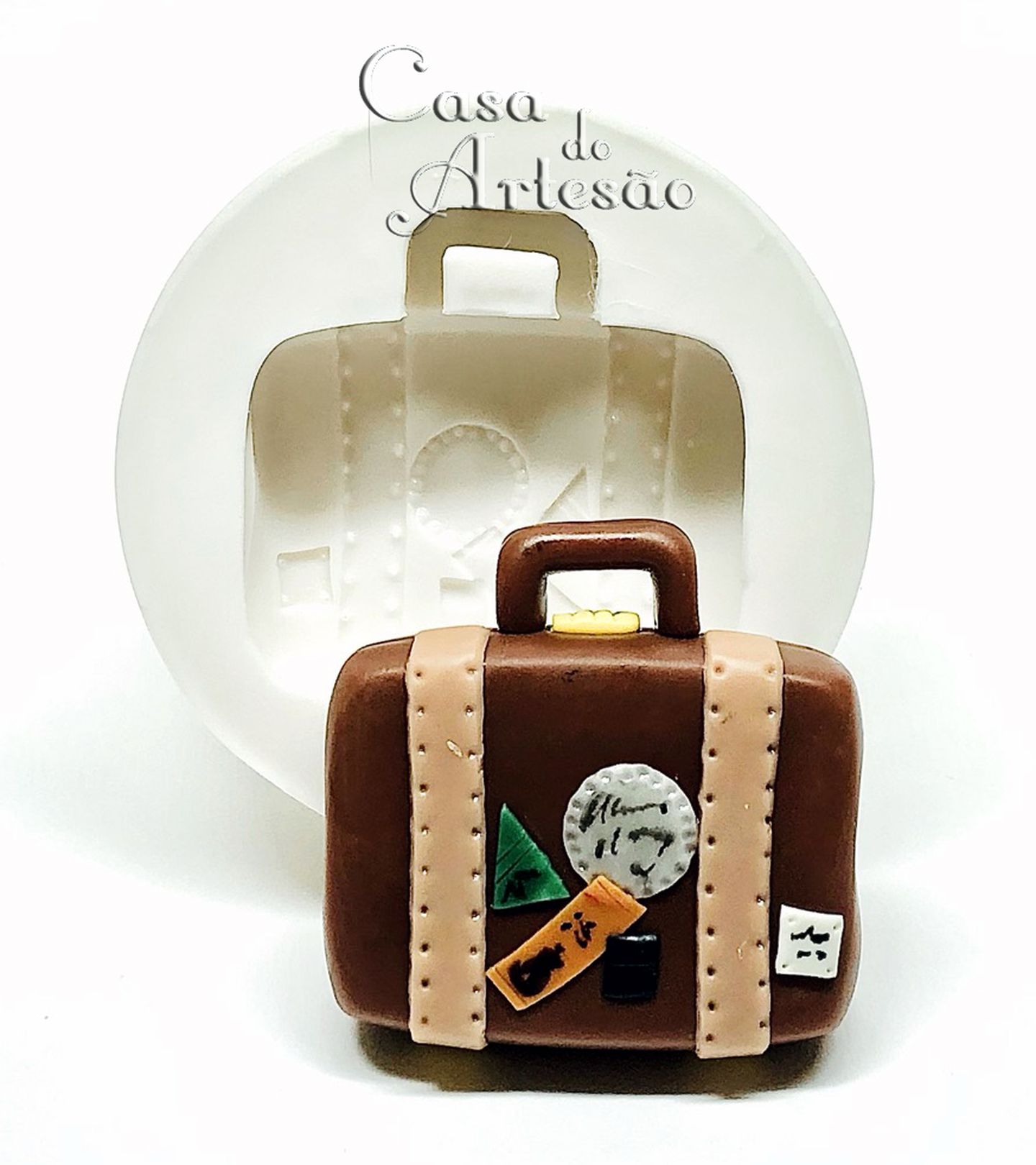 Molde de silicone - Kit Viagem - Mala - Grande - P937