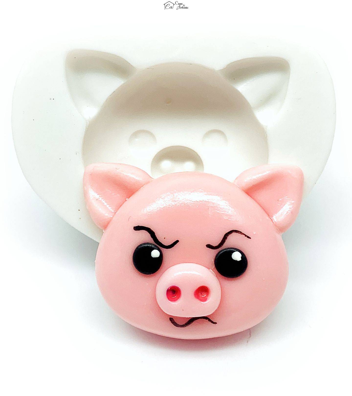 Molde de silicone - Palhaço Plim Plim - Rosto Hoggie - Grande - P1216