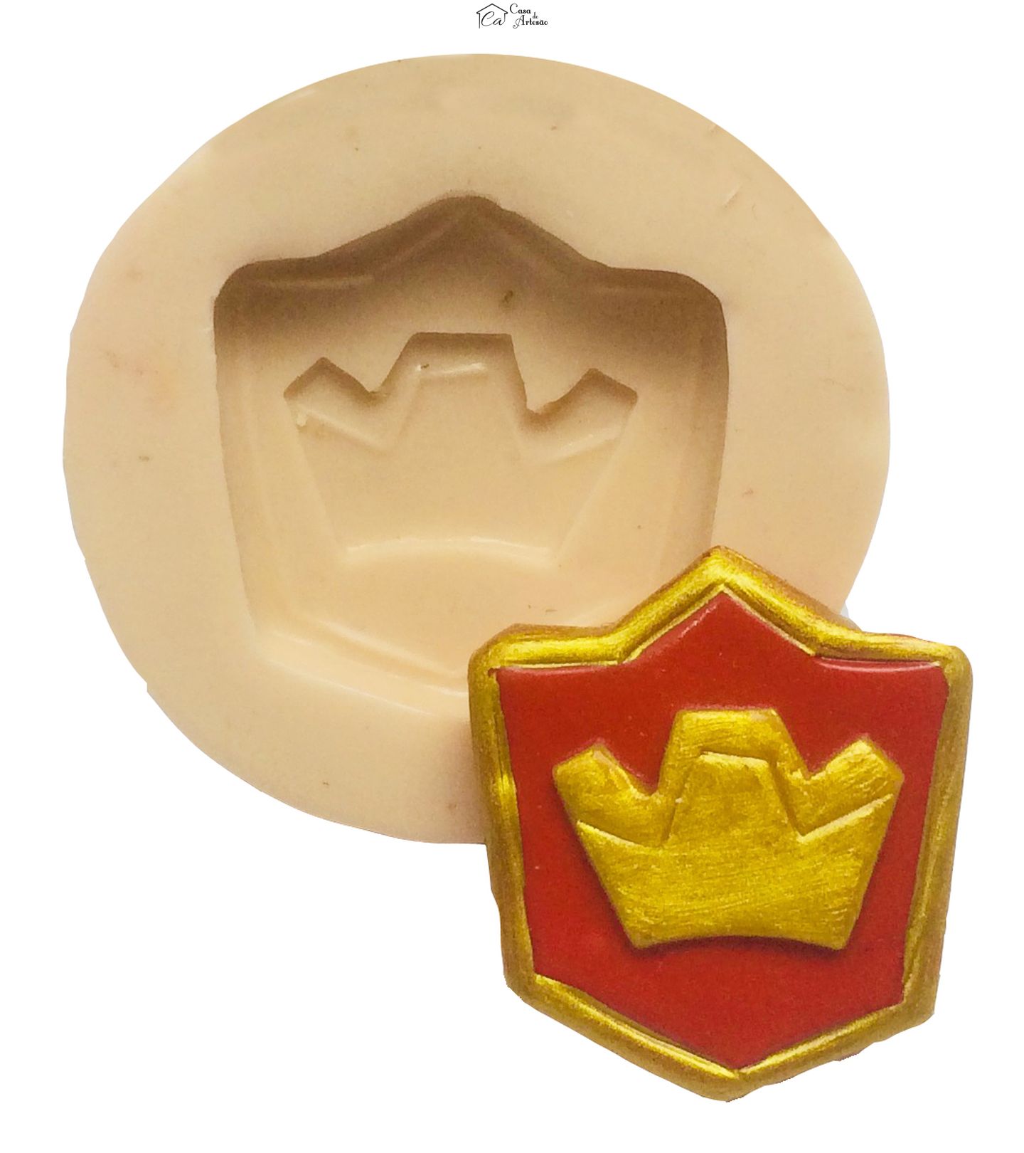 Molde de silicone - Clash Royale - Escudo 03 - Medio - P201