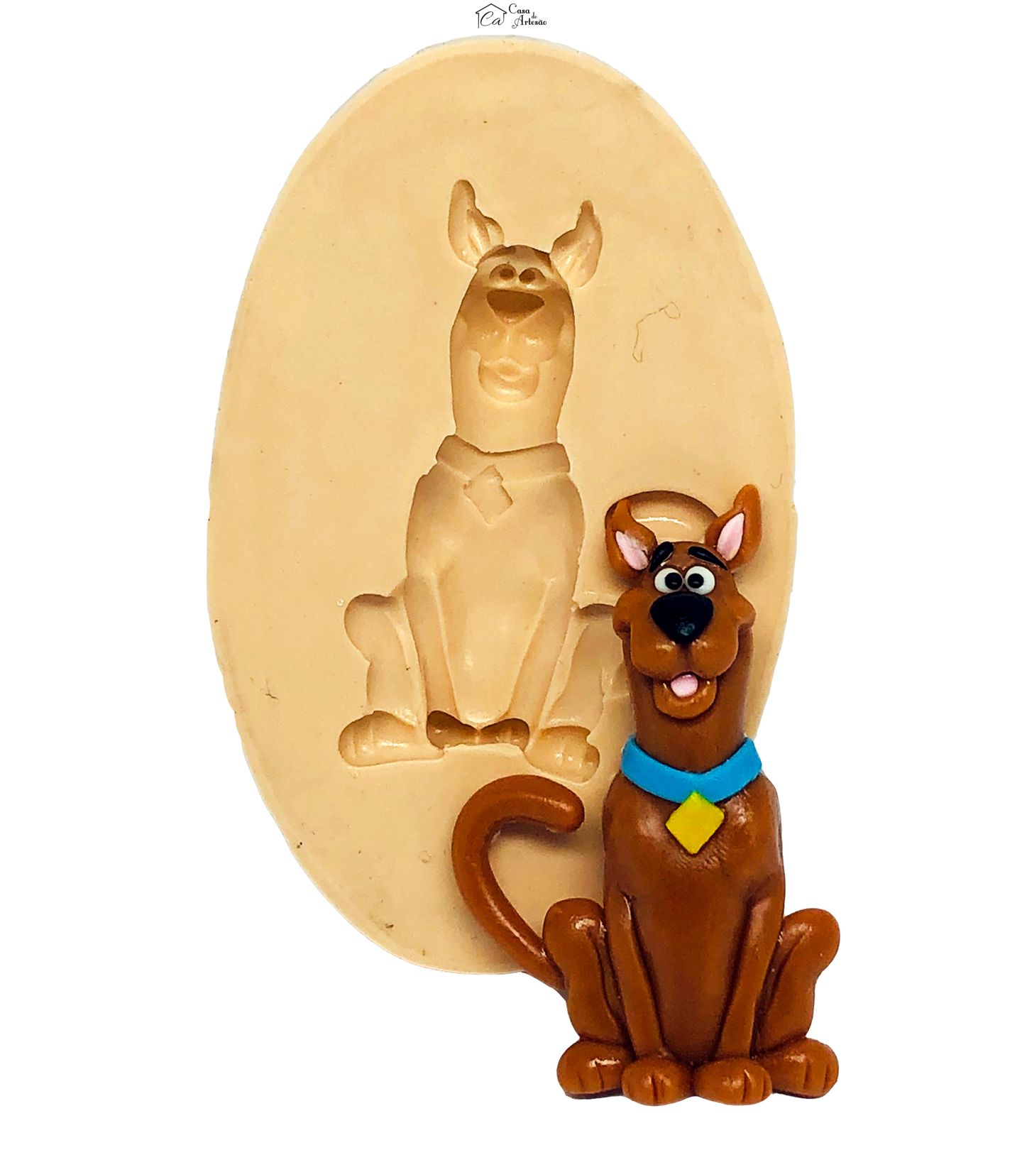Molde de silicone - Scooby Doo - Pequeno - P751