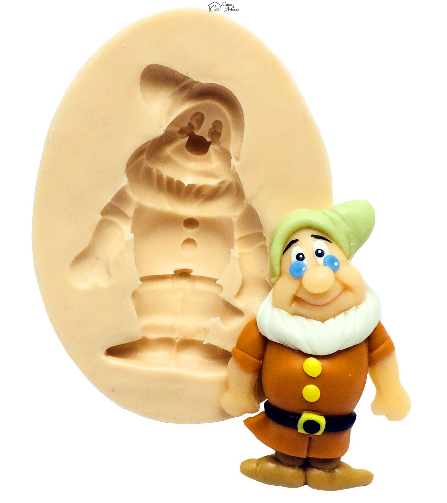 Molde de silicone - Branca de Neve - Anão Mestre - P163