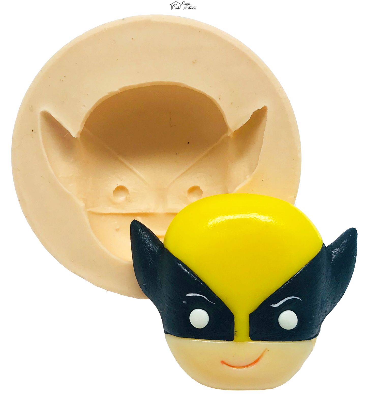 Molde de silicone - Rosto Wolverine - Baby - Medio - P483