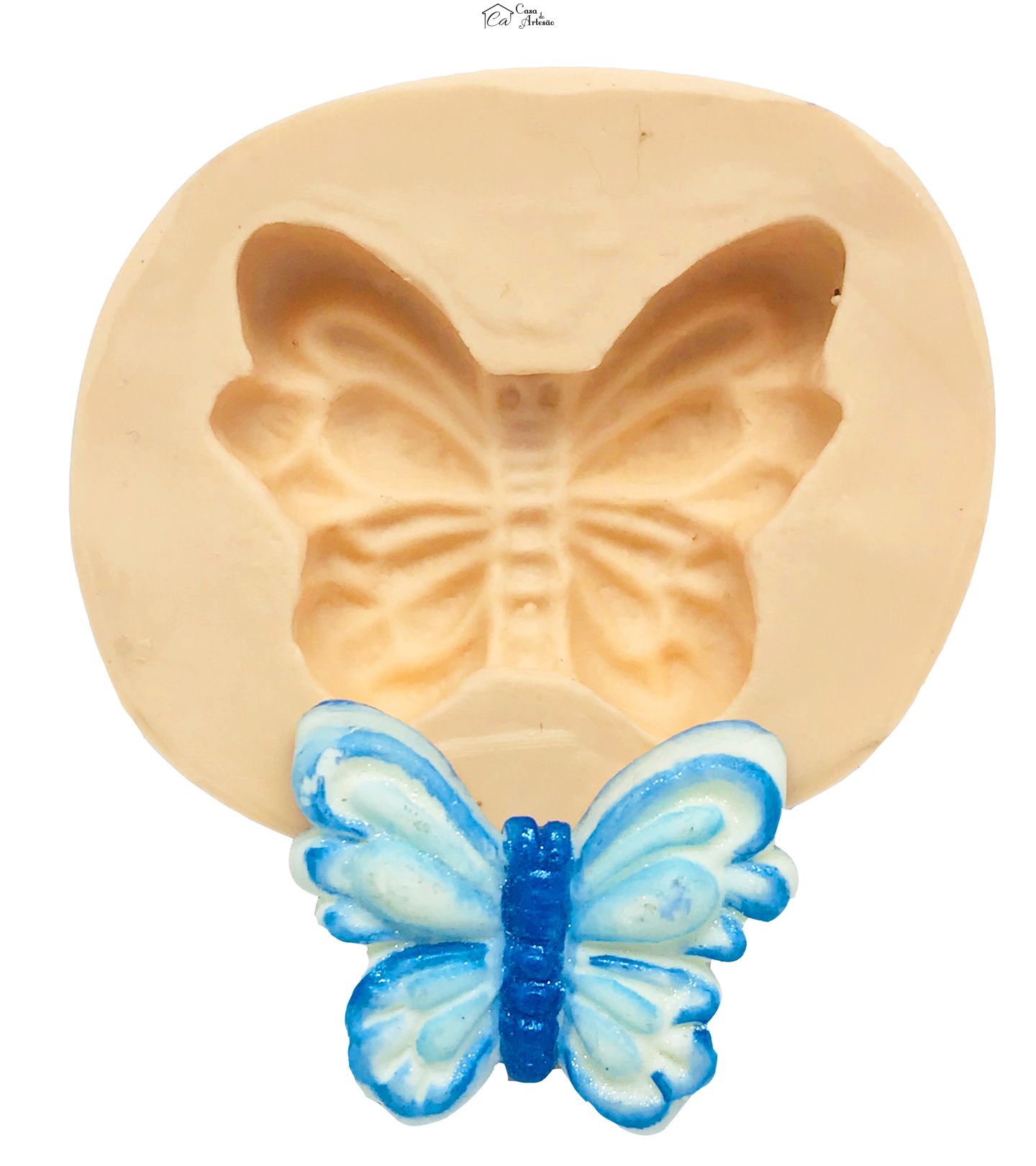 Molde de silicone - Borboleta Média