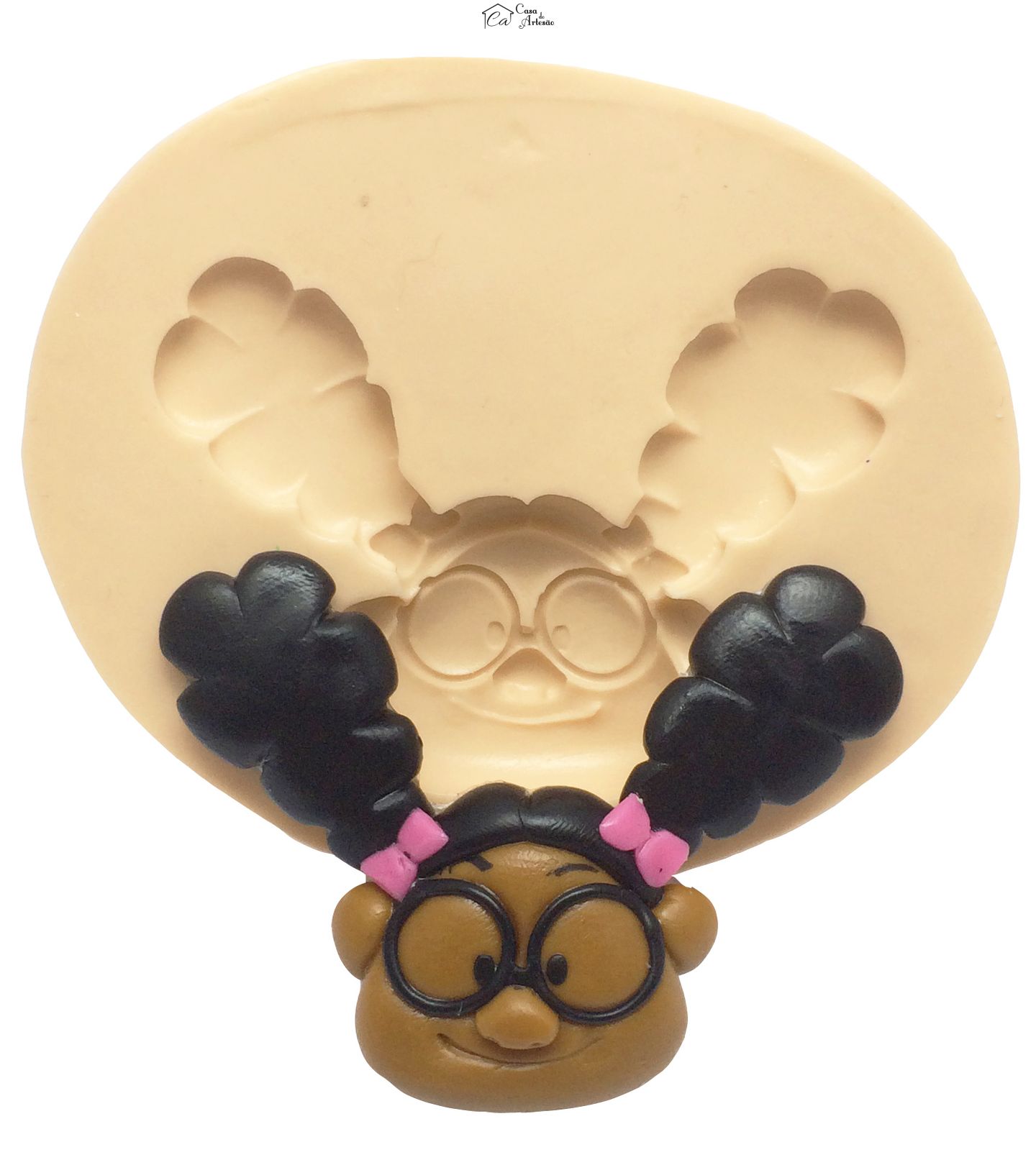 Molde de silicone - Amigaozao - Rosto Lili Grande - P283