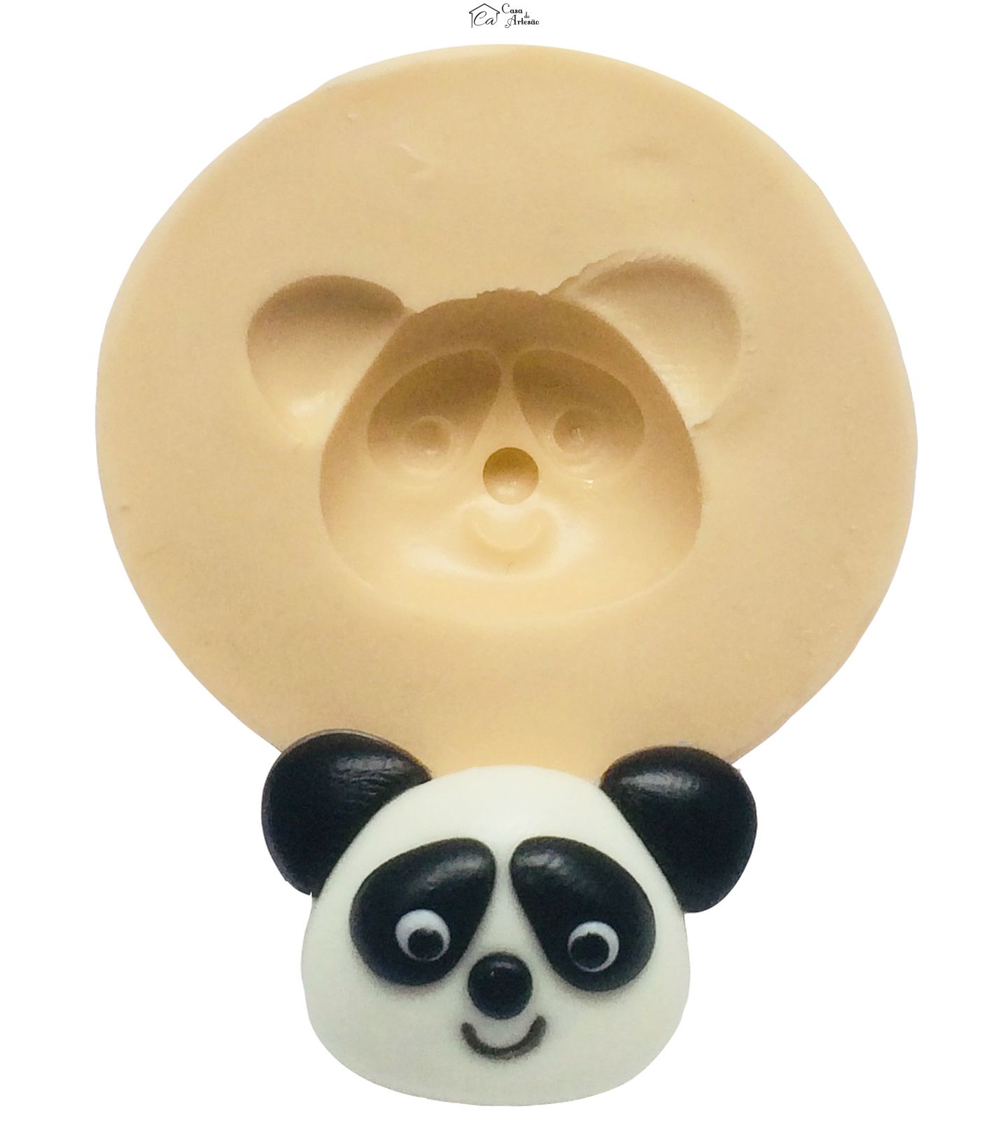 Molde de silicone - Panda - Rosto Pequeno - P367