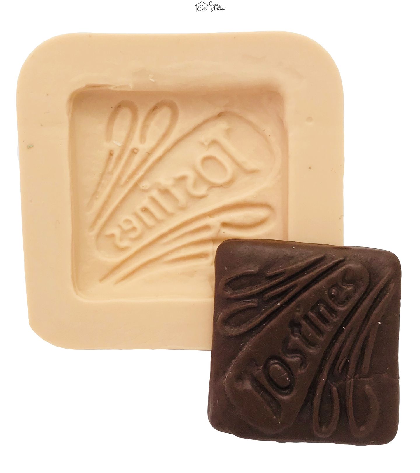 Molde de silicone - Bolacha Tostines - P06