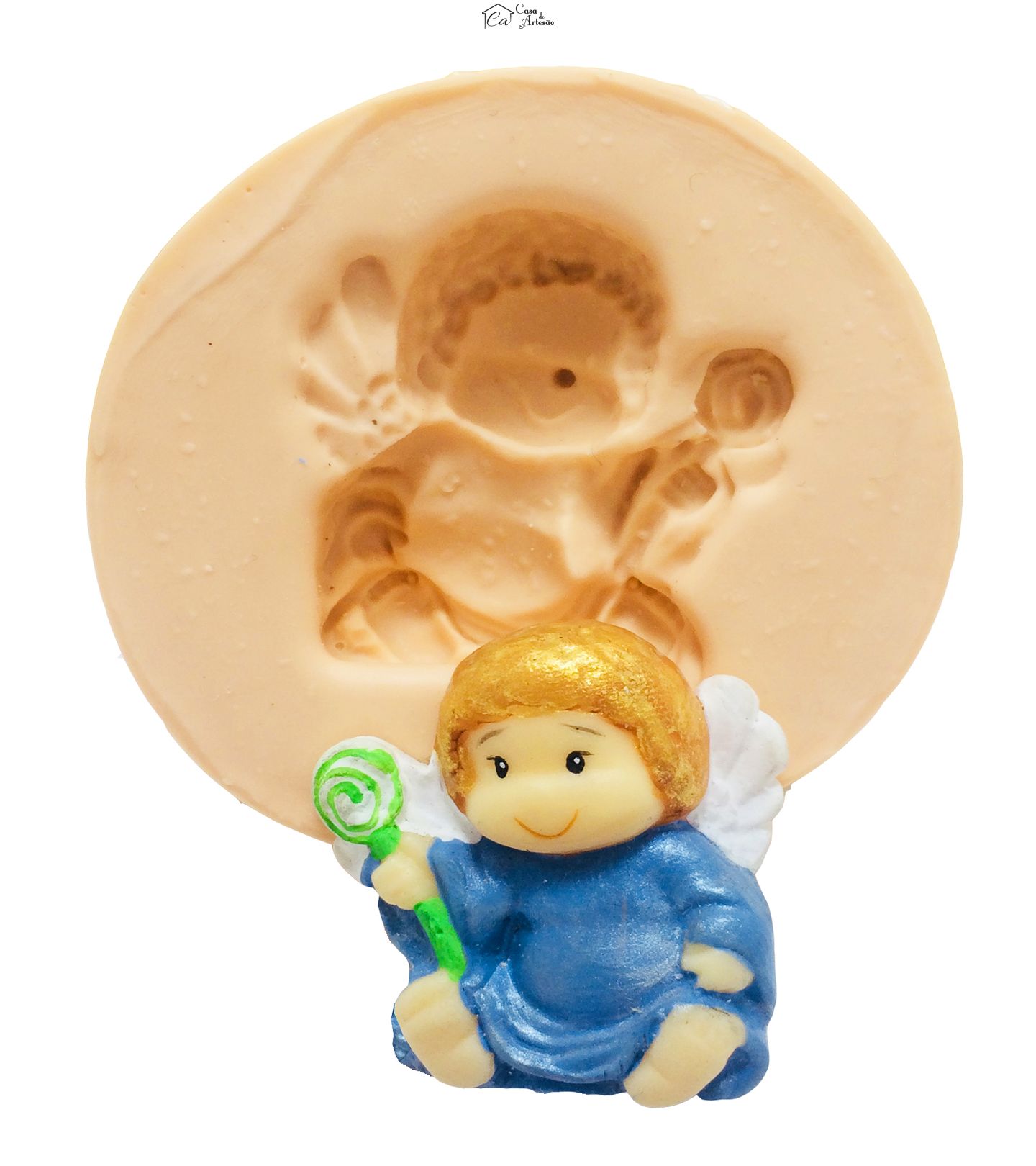 Molde de silicone - Anjo Sentado