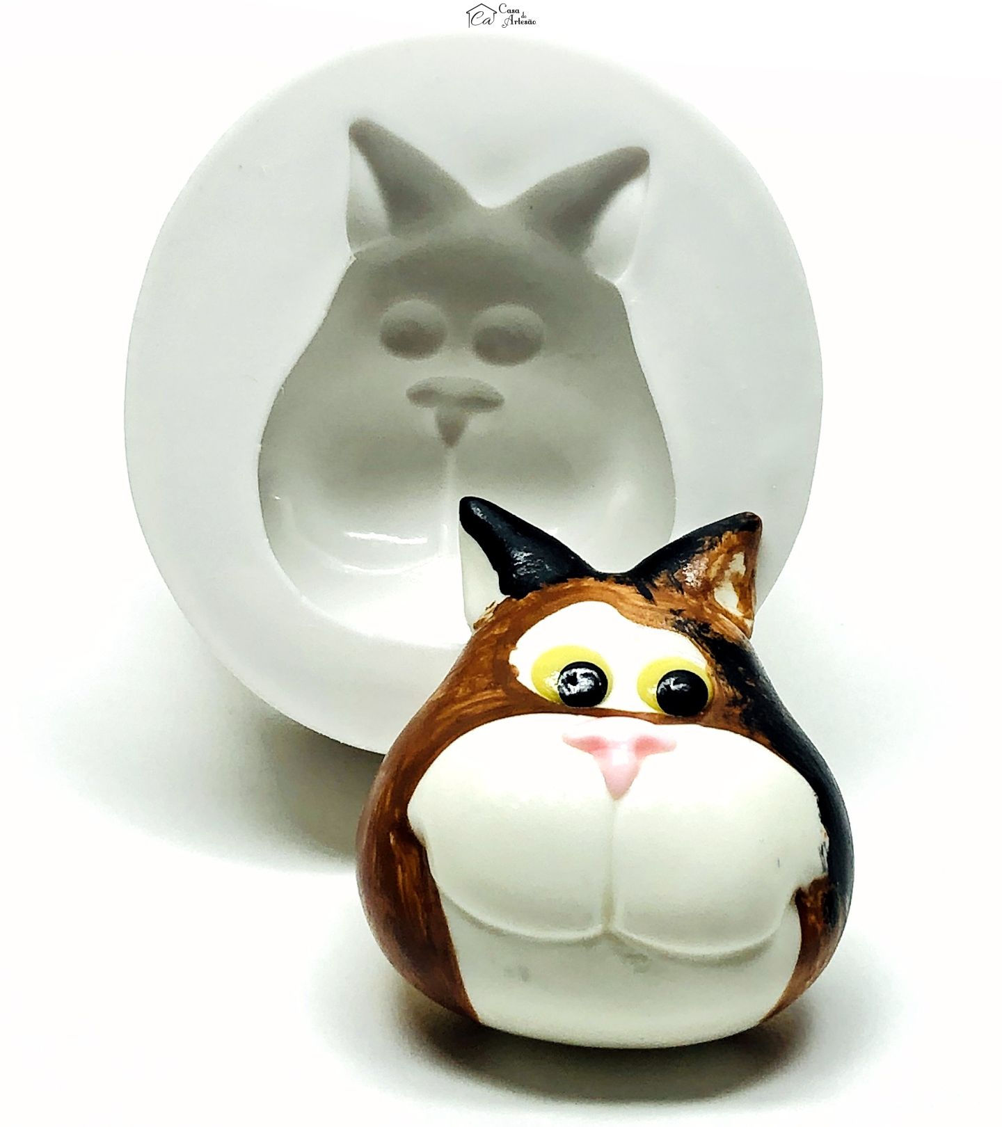 Molde de silicone - Soul - Rosto Sr. Bigodes - Grande - P986