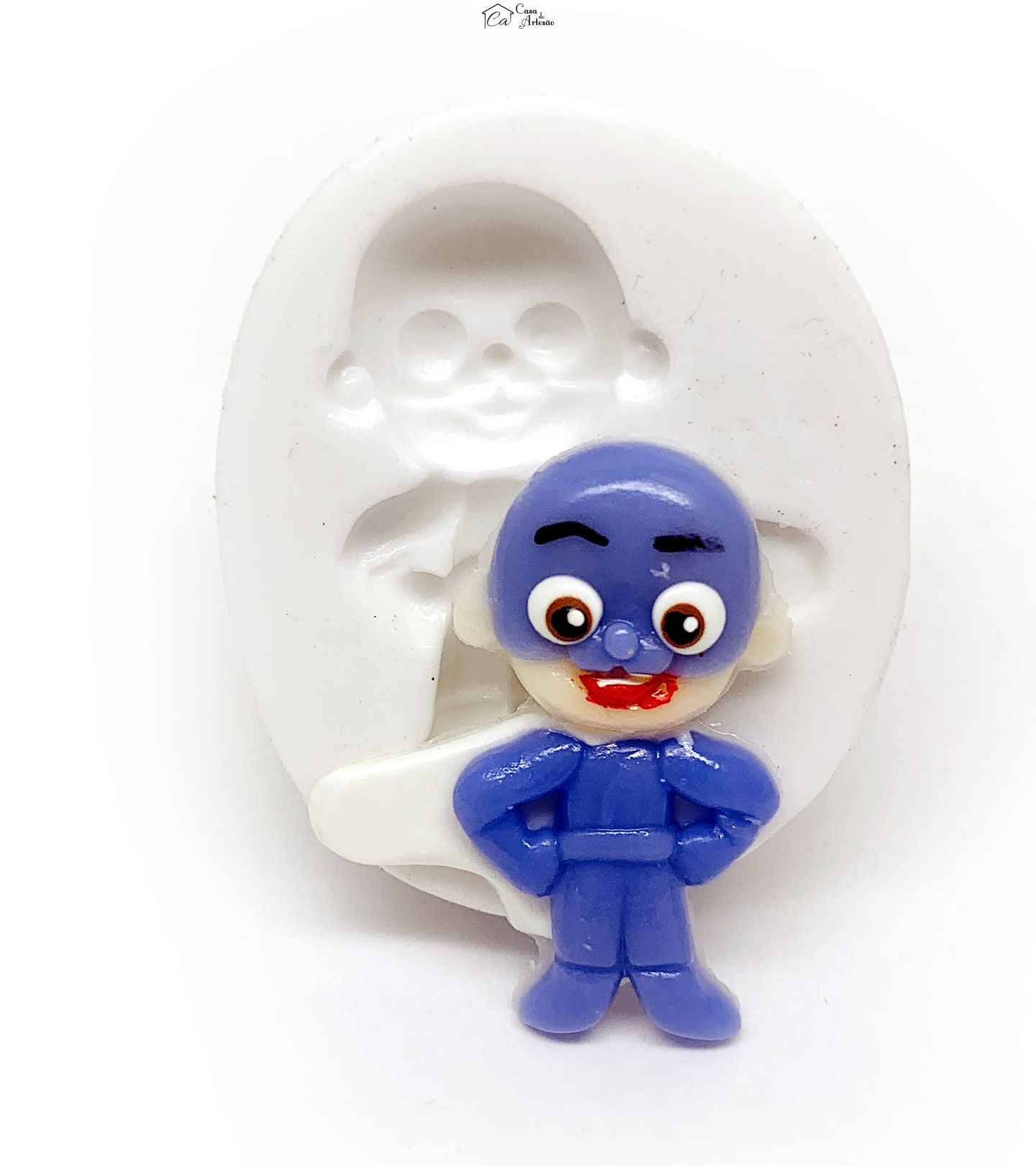 Molde de silicone - Os Aventureiros - Aventureiro Azul - Pequeno - P1210