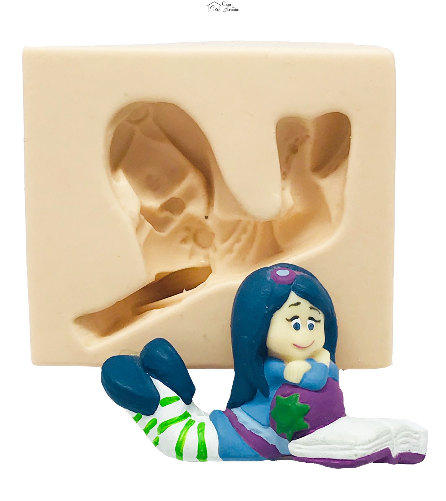 Molde de silicone - Moranguinho Amora Linda - P47