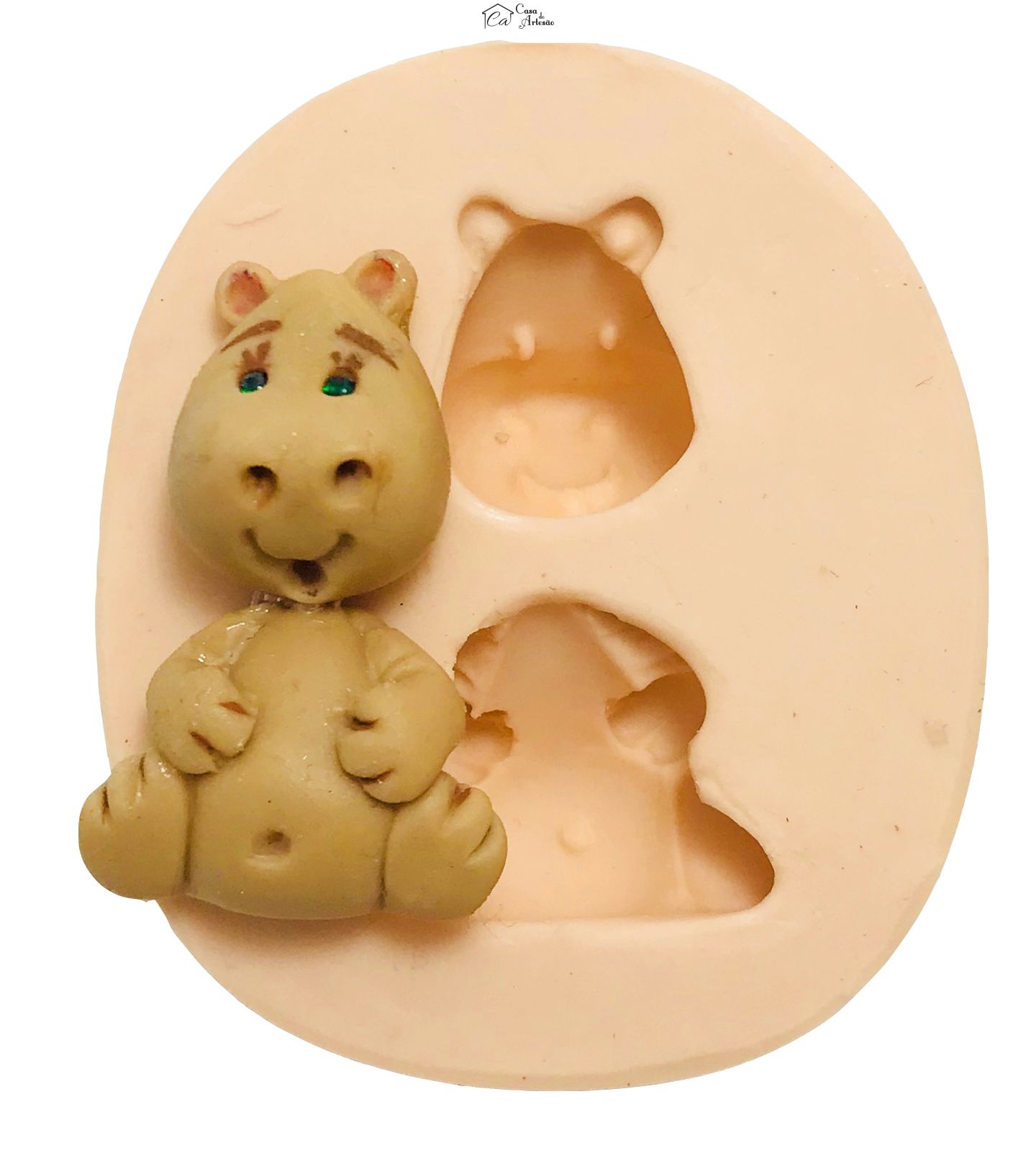 Molde de silicone - Hipopotamo Mini