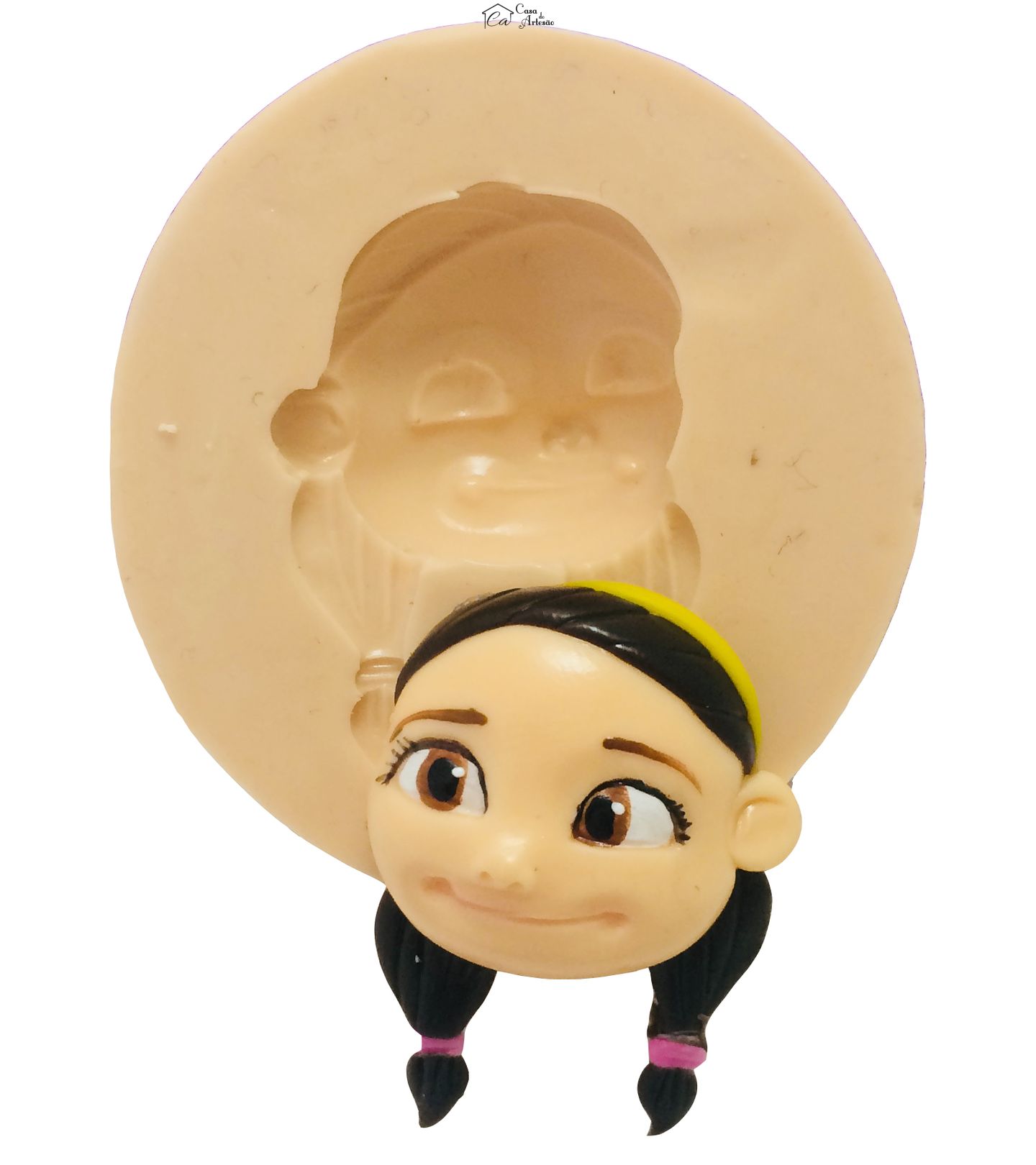 Molde de silicone - Touro Ferdinando - Rosto Nina Medio - P375