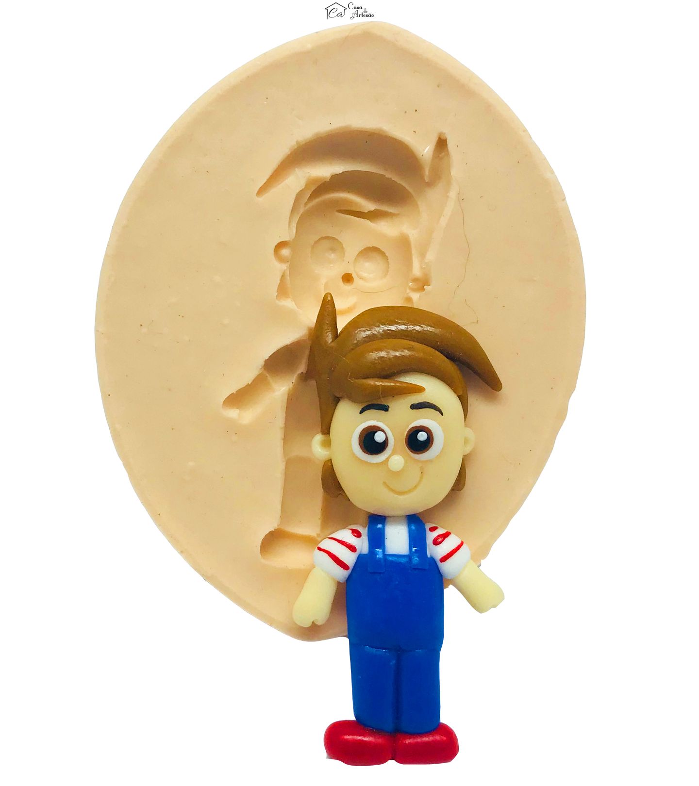 Molde de silicone - Sitio do Pica Pau Amarelo - Pedrinho - Medio - P490