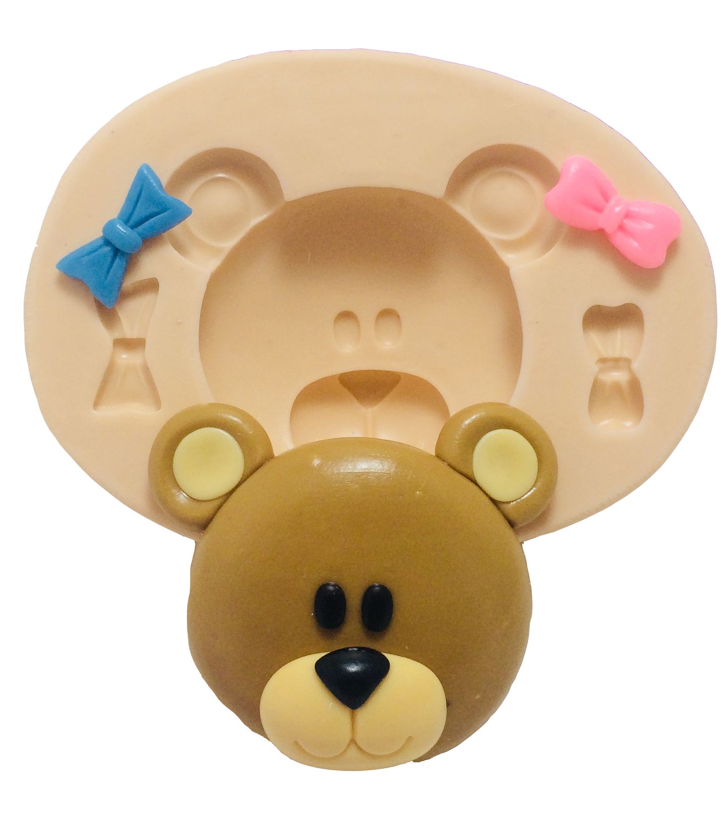 Molde de silicone - Rosto Urso - Medio - P380