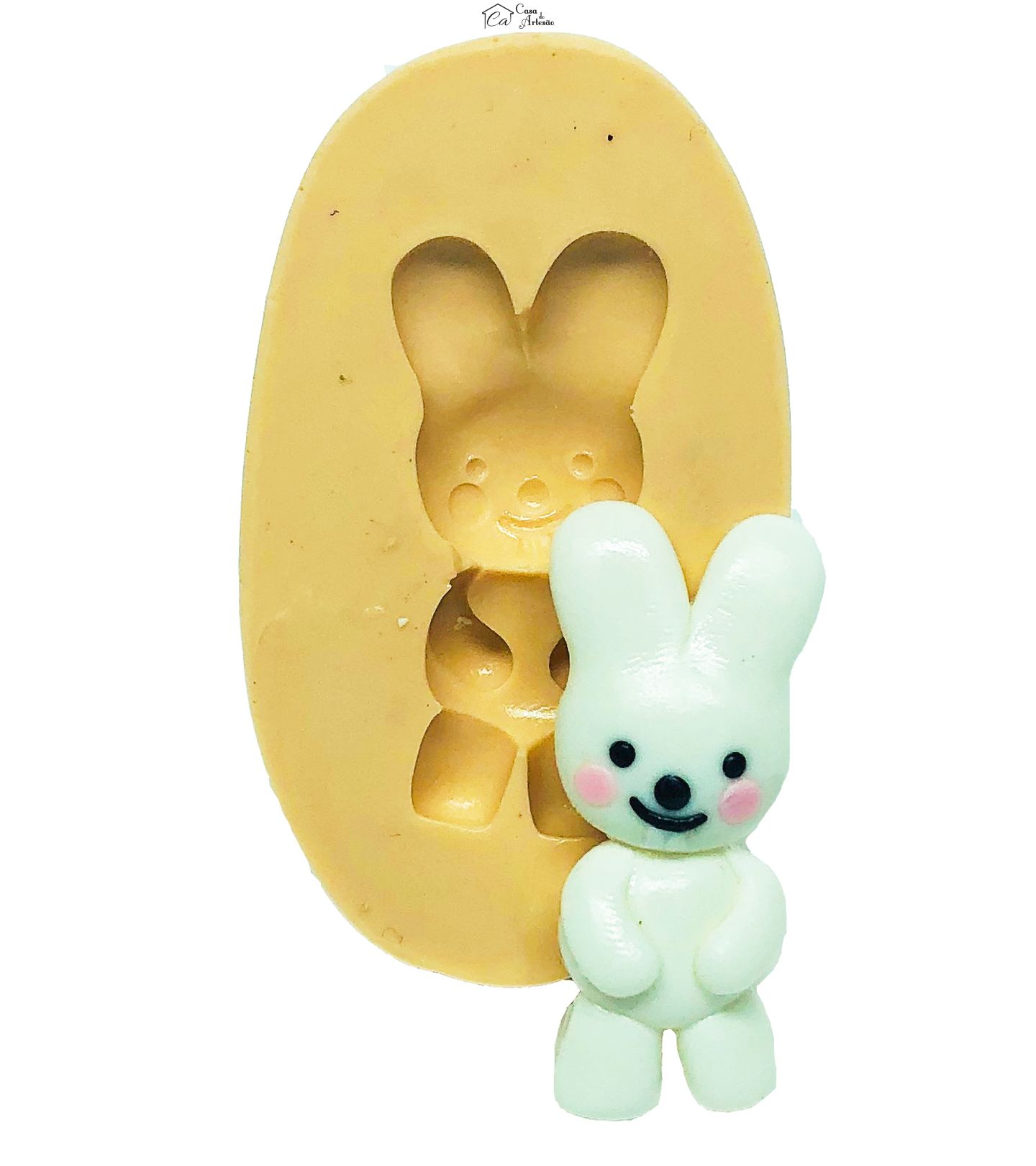 Molde de silicone - Cloud Doll - Coelho - Pequeno - P742