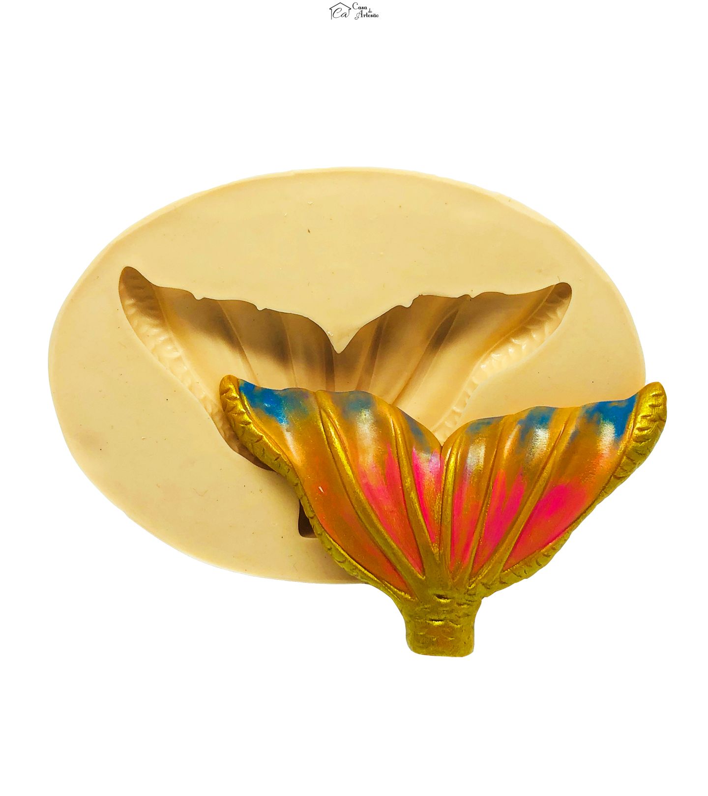 Molde de silicone - Cauda da Sereia - Mod.07 - Grande - P840