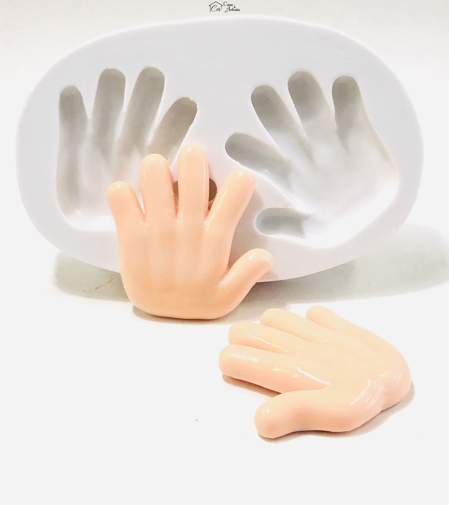 Molde de silicone - Mãos - Costas - Grande - P1035