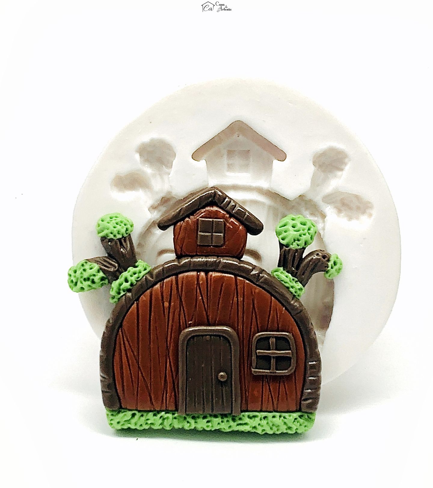 Molde de silicone - Masha e o Urso - Casa do Urso Grande - P246