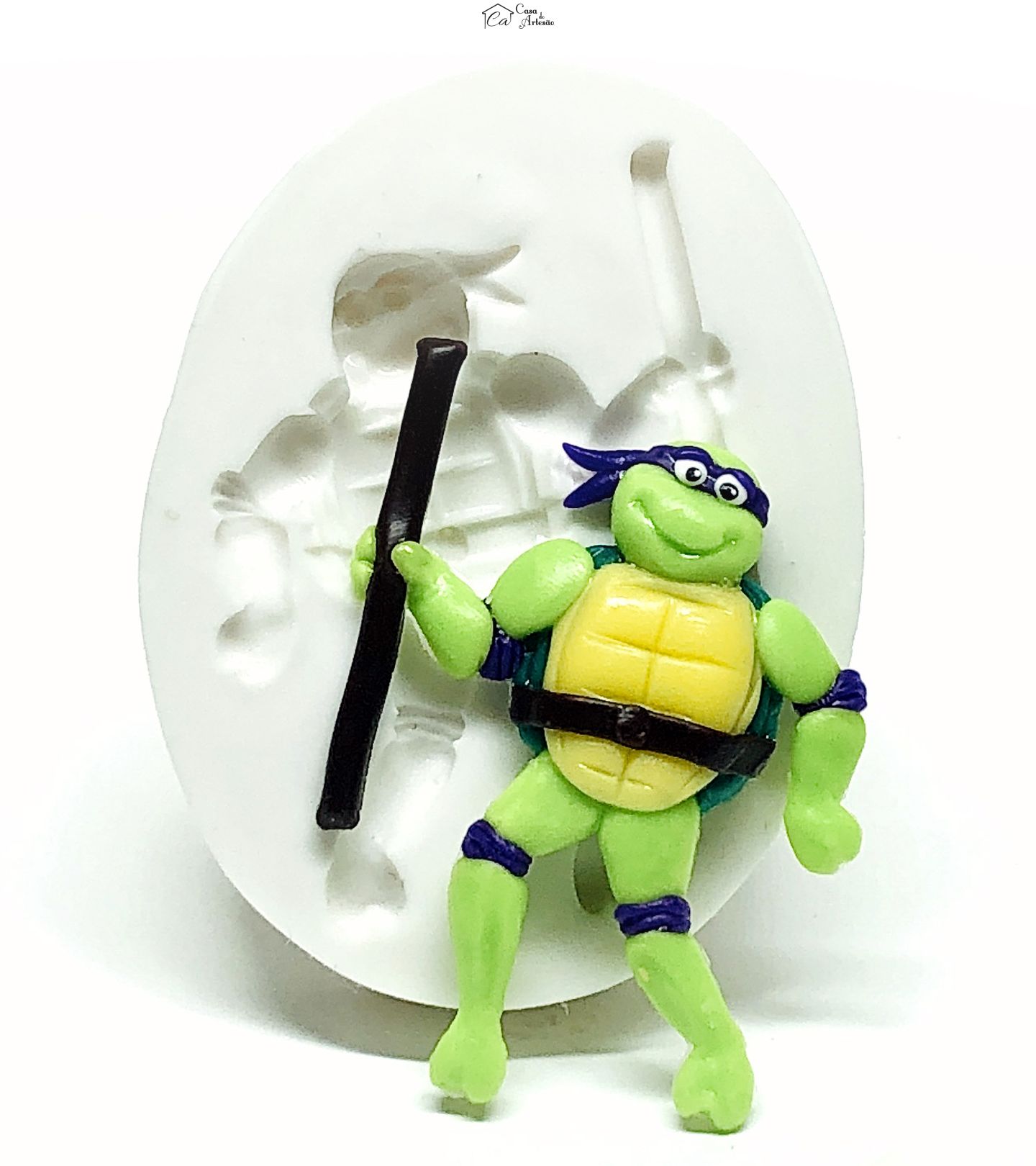 Molde de silicone - Tartarugas Ninjas - Donatello - Medio - P953